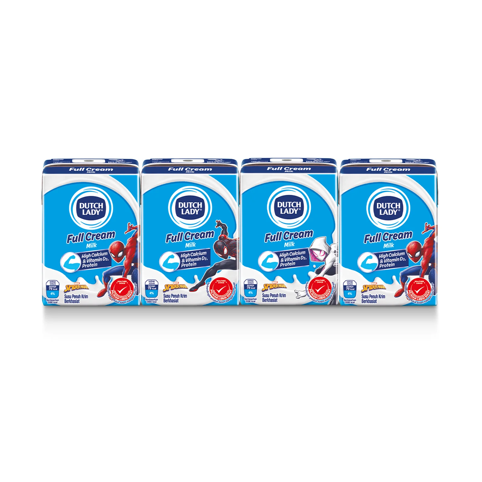 Dutch Lady Milky Marvel Full Cream UHT Milk 125ml x 4 - Image 2