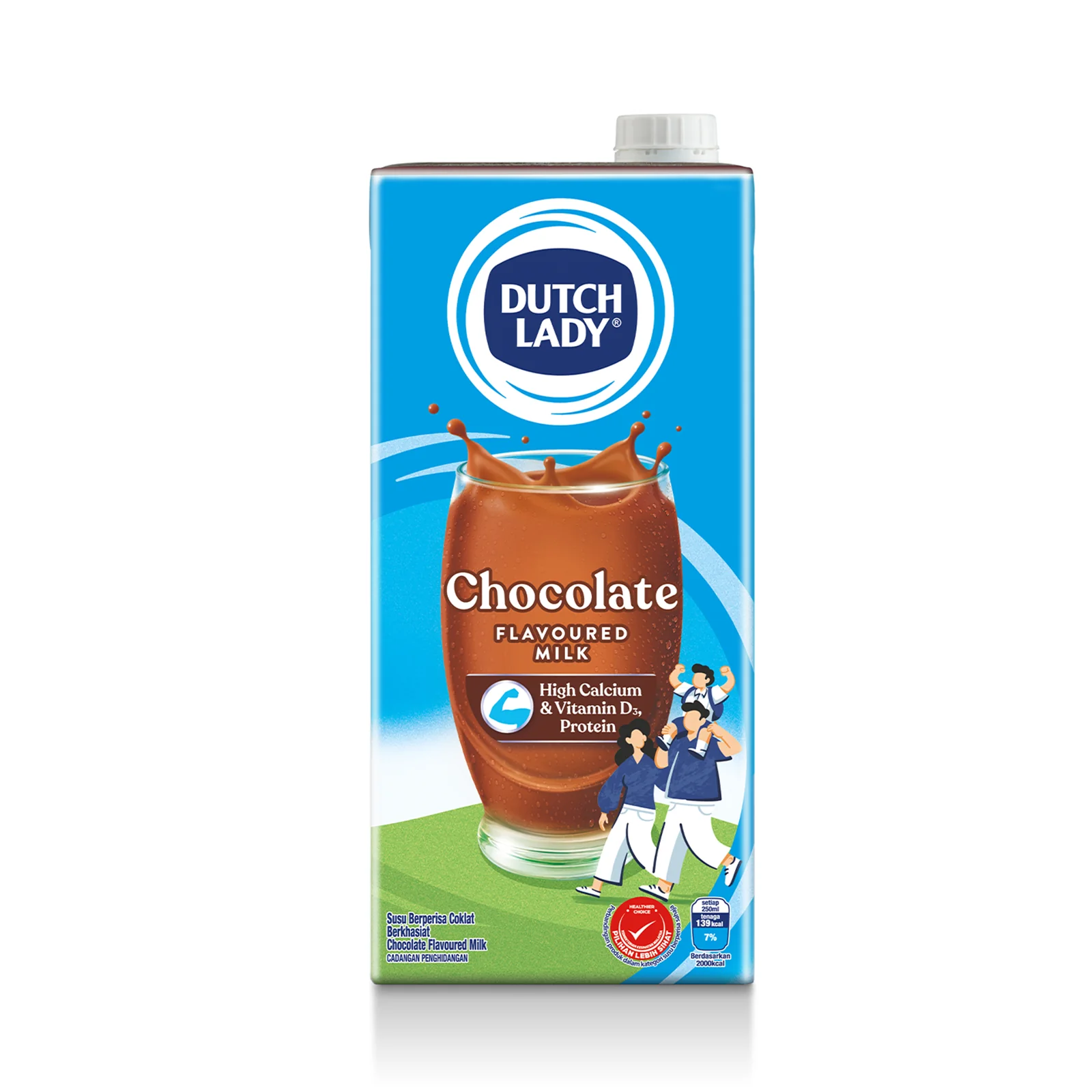 Dutch Lady Pure Farm Chocolate UHT Milk 1L - Image 2