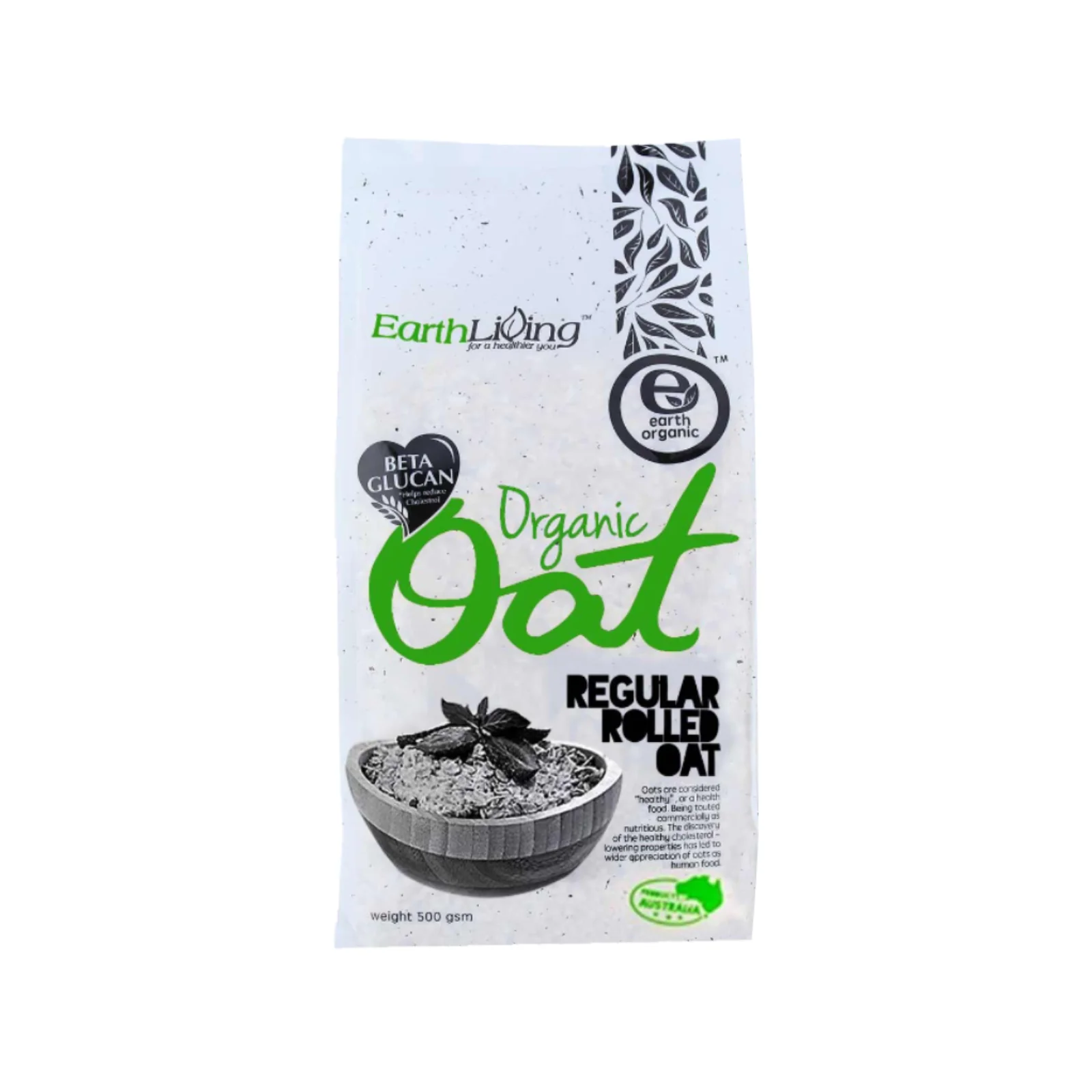 Earth Living Organic Regular Rolled Oat 500g - Image 2
