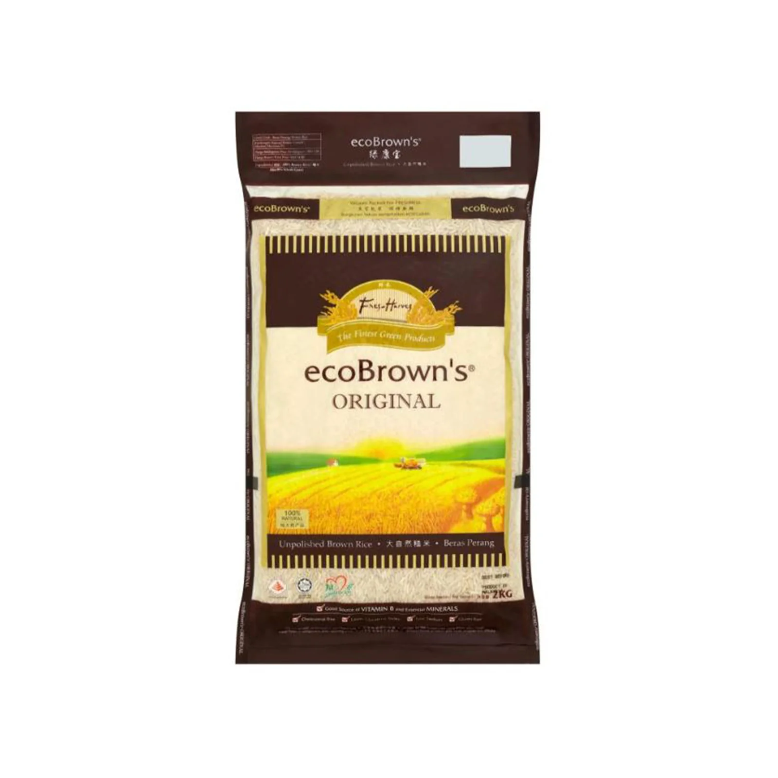 Ecobrowns Unpolished Brown Rice 5kg - Image 2