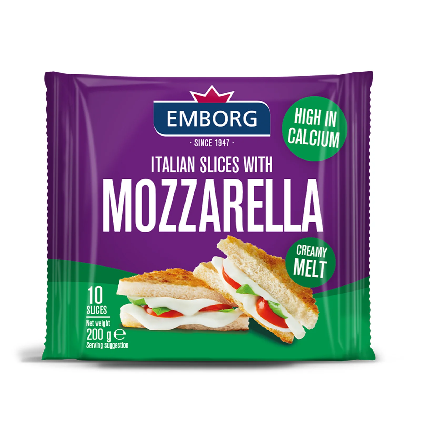 Emborg Italian Mozzarella Cheese Slices 200g - Image 2