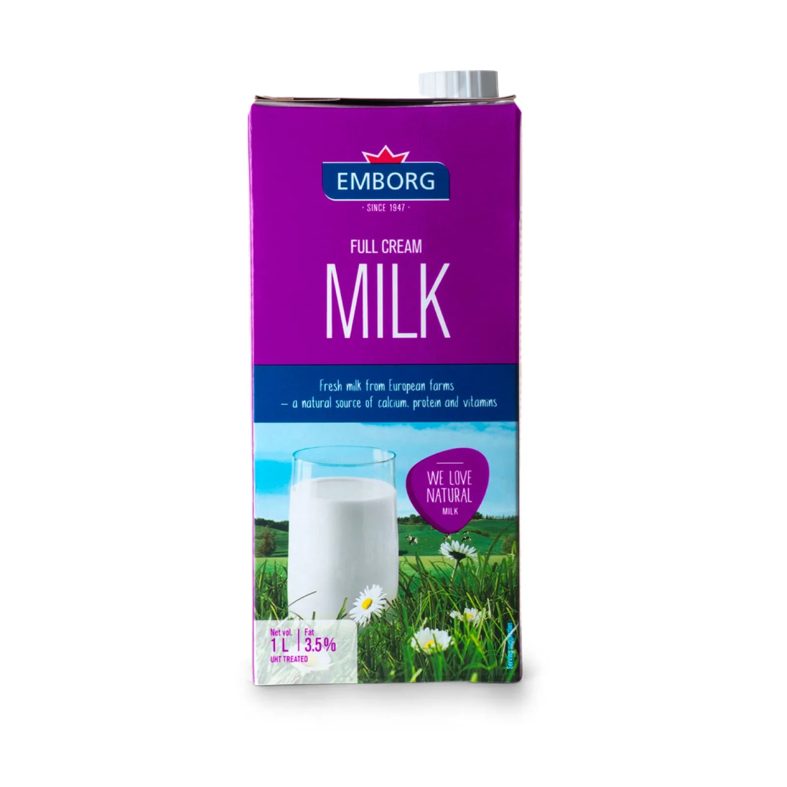 Emborg UHT Milk Full Cream 1L - Image 2