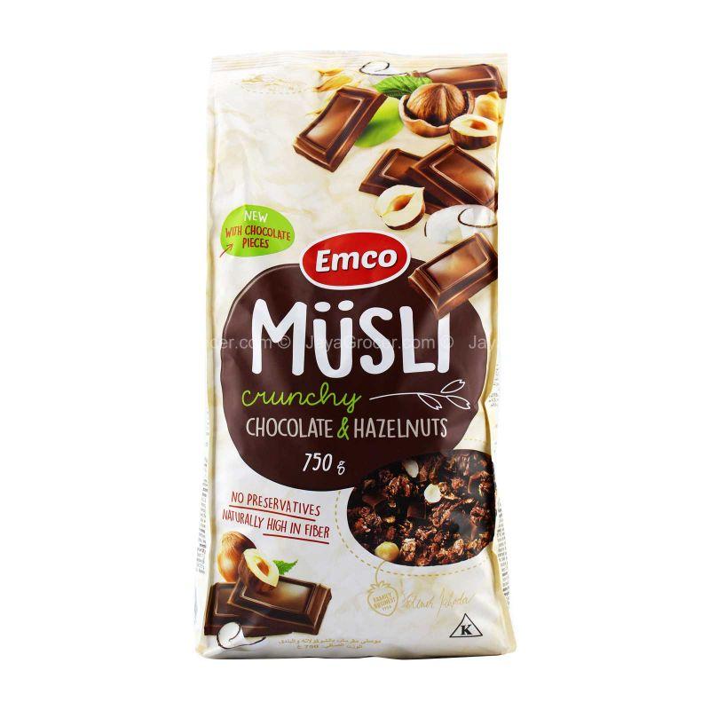 Emco Crunchy Chocolate & Hazelnuts Musli 750g - Image 2
