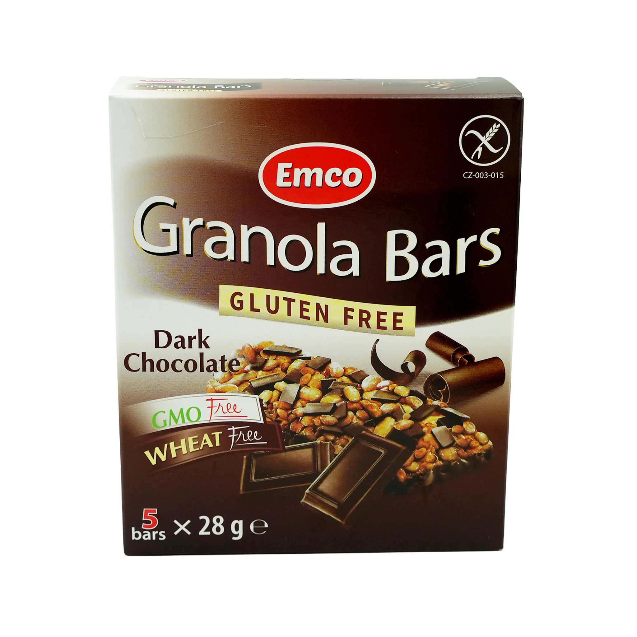 Emco Gluten Free Dark Chocolate Granola Bars 28g x 5 - Image 2