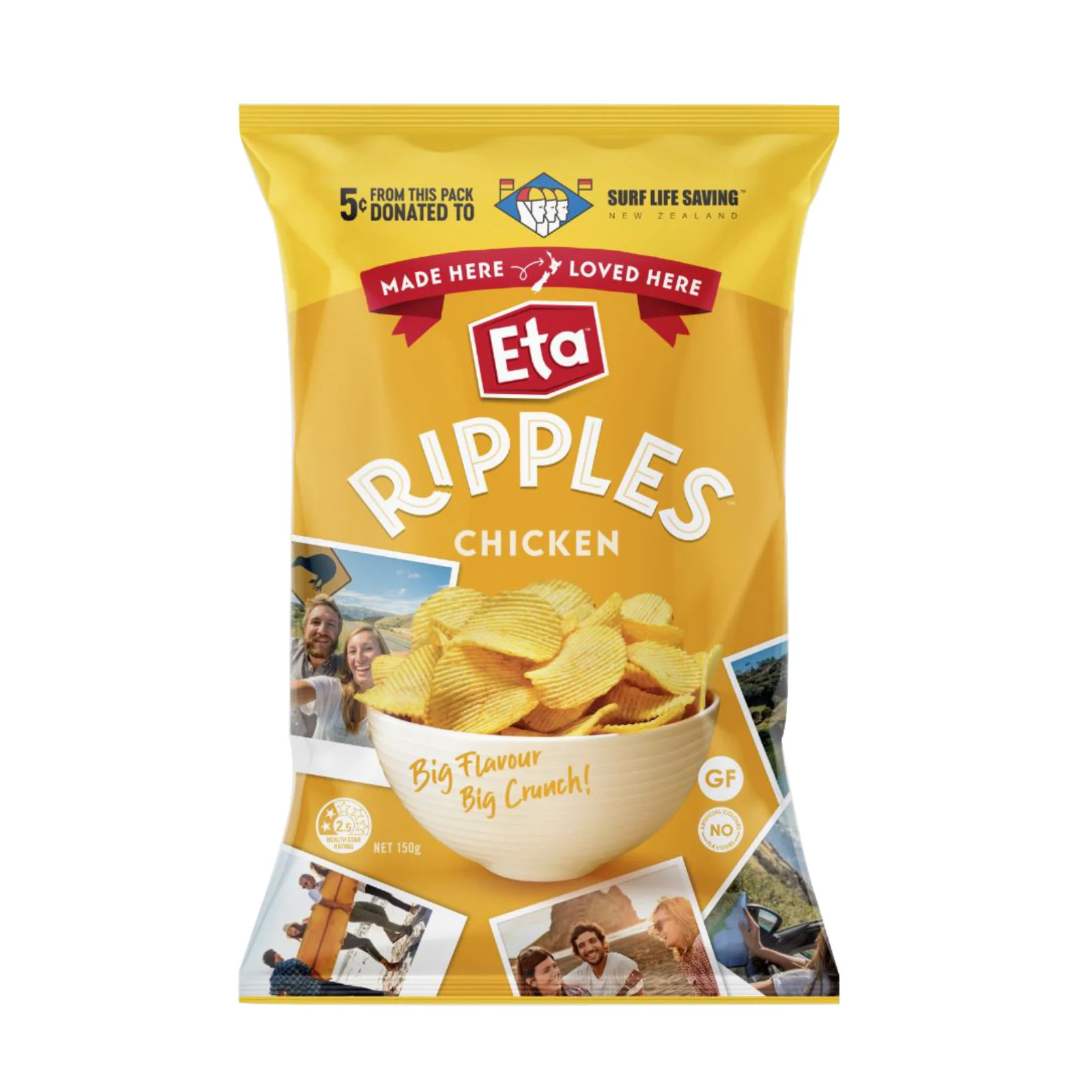 Eta Spuds Ripple Chicken Chips 150g - Image 2