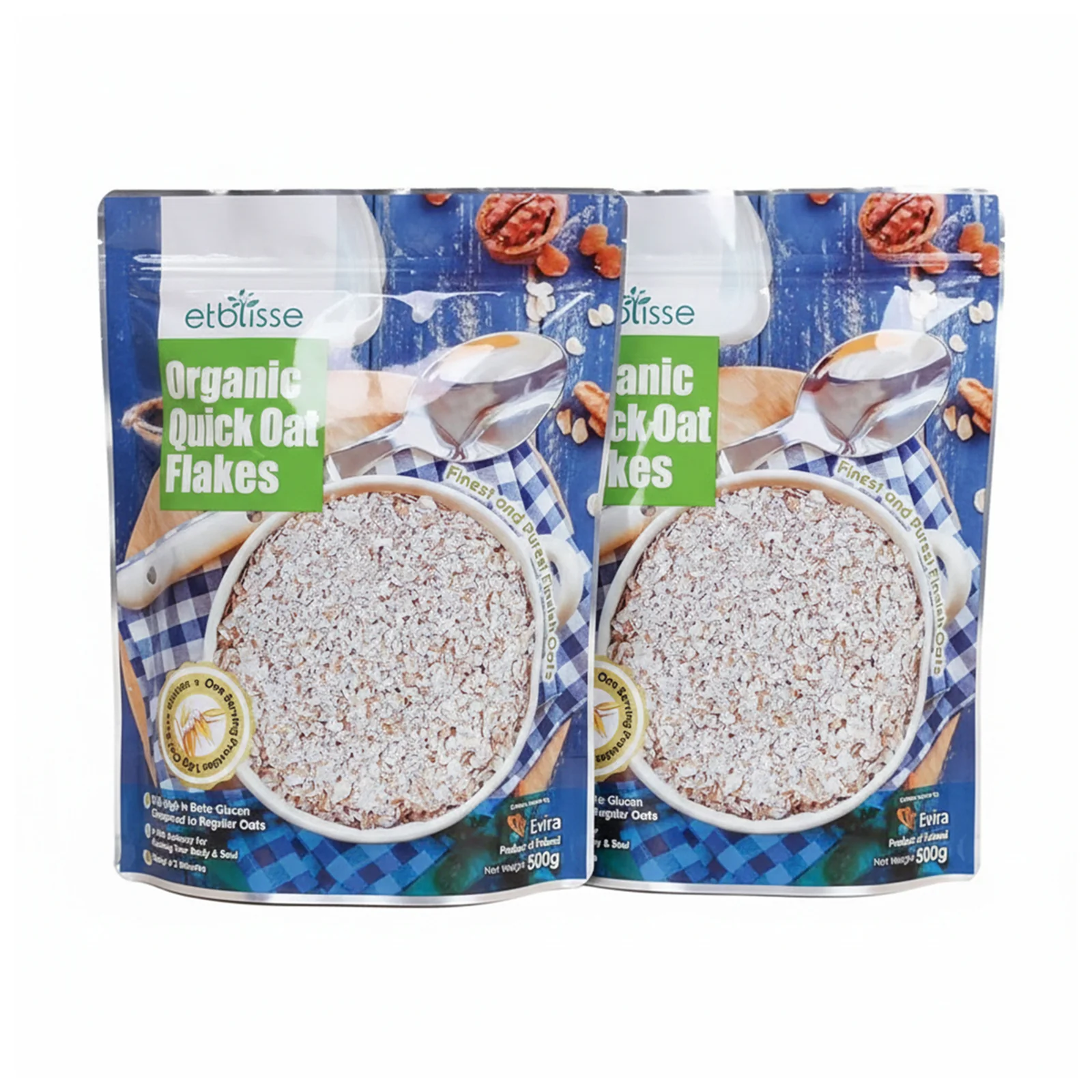 Etblisse Organic Quick Oat Flakes 500g - Image 2