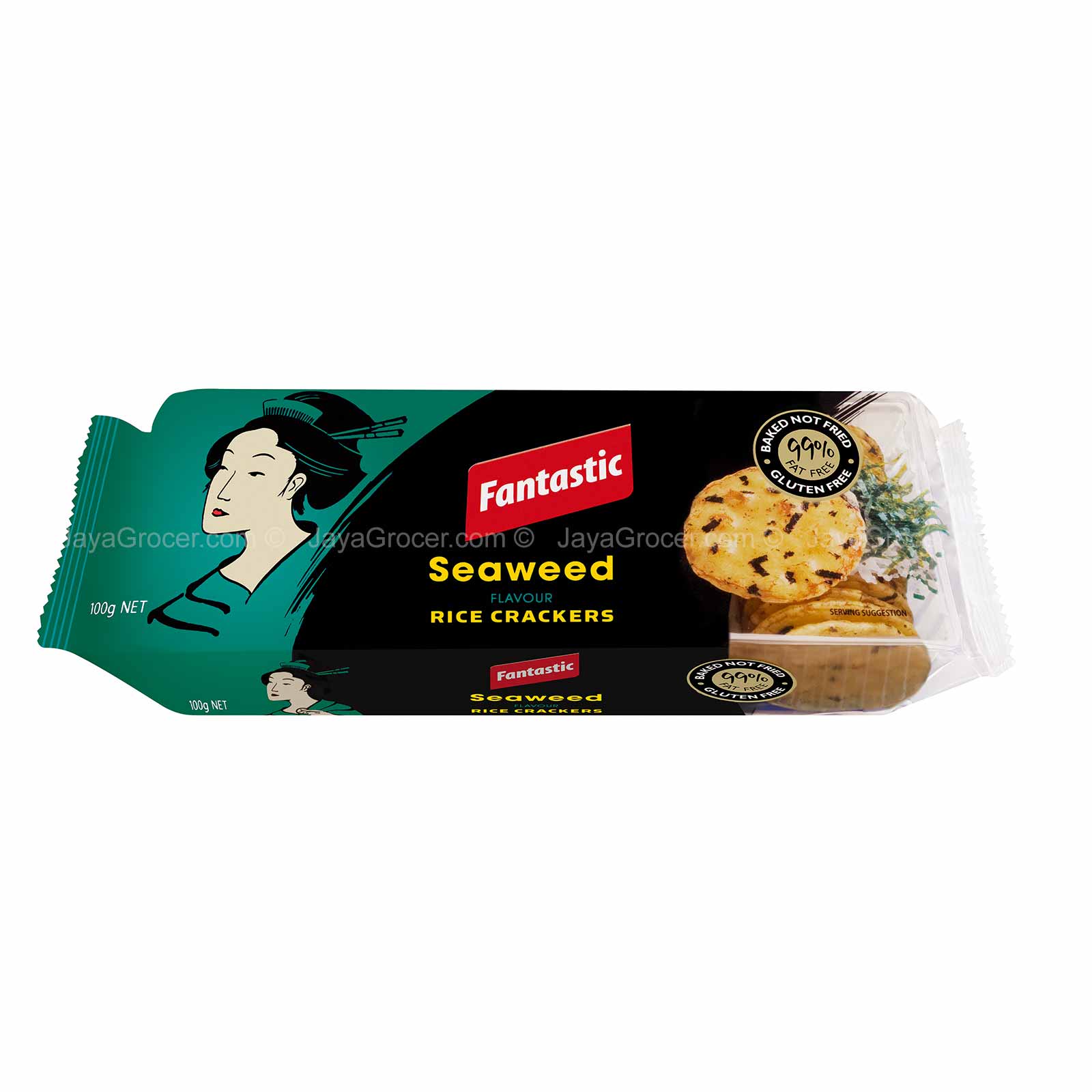 Fantastic Seaweed Rice Crackers 100g - Image 2