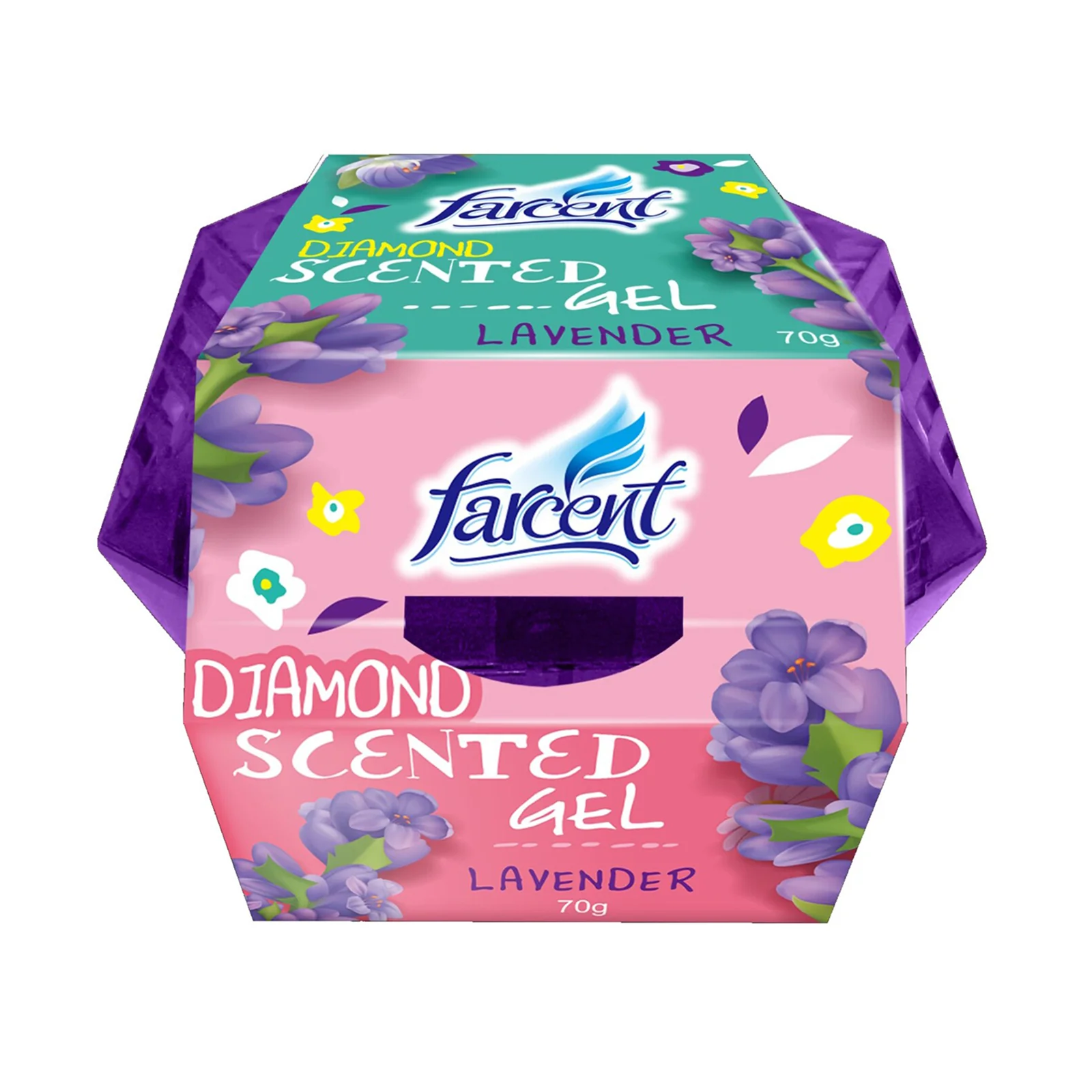 Farcent Scented Gel Lavender Air Freshener 70g - Image 2