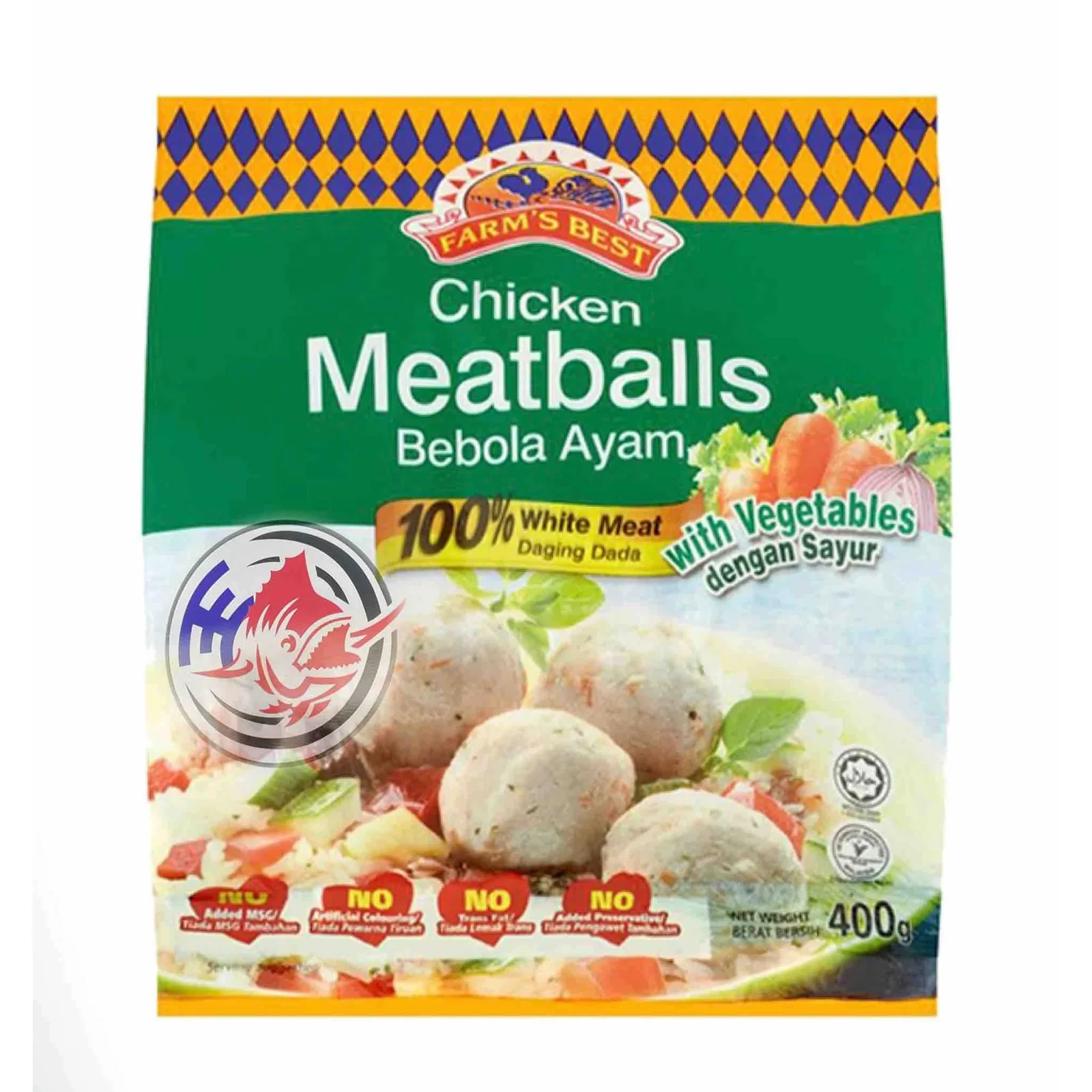 Farms Best Chicken Meatballs with Vegetables 400g - Image 2