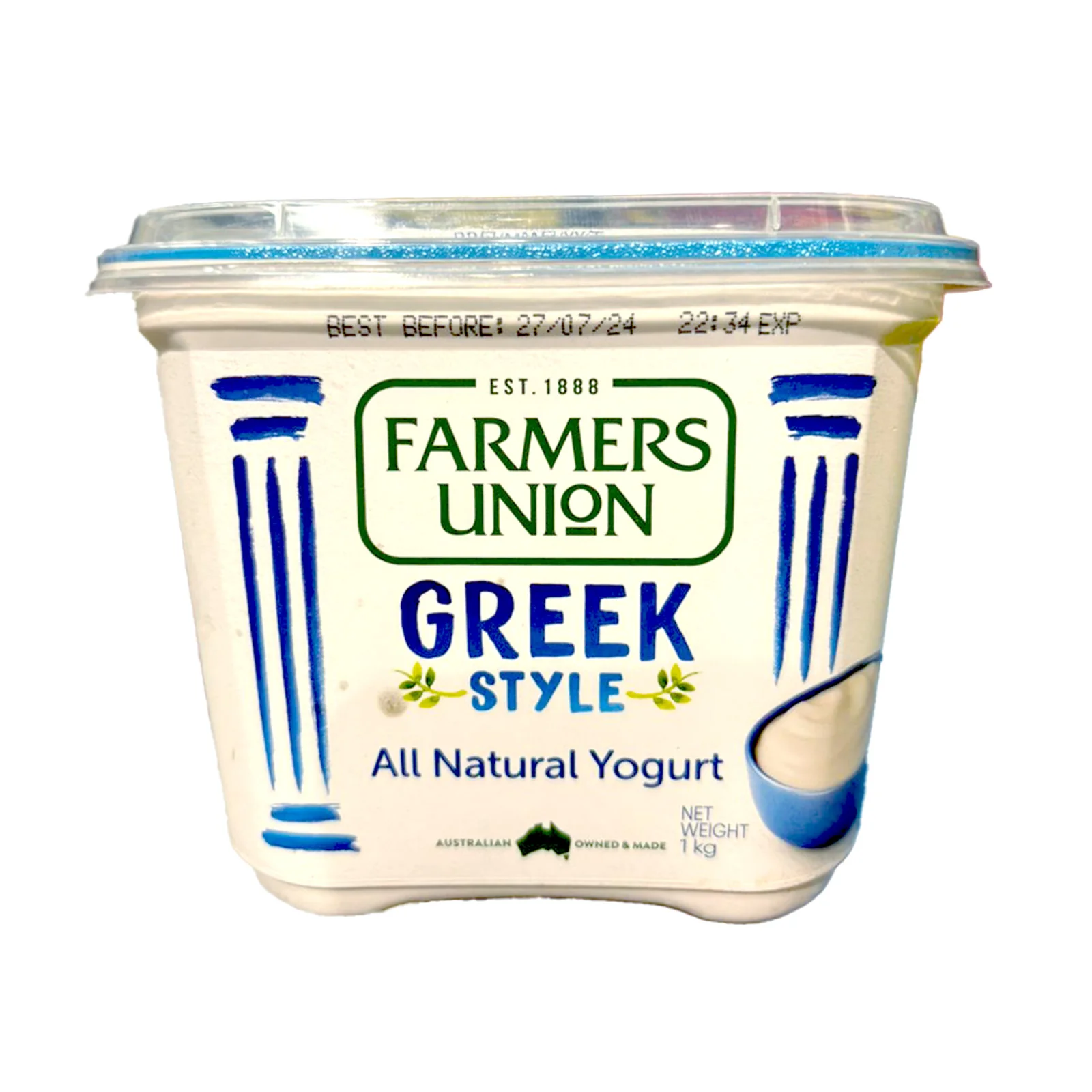 Farmers Union Greek Style Natural Yogurt 1kg - Image 2