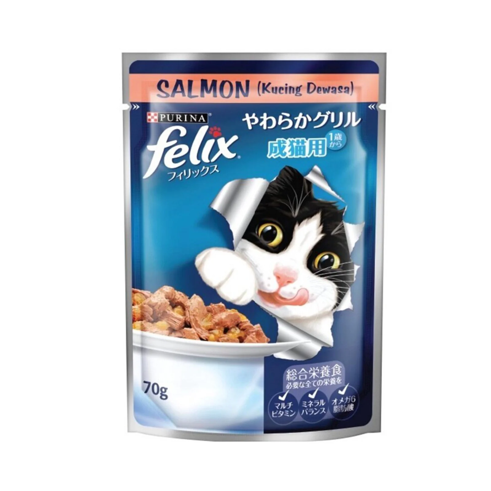 Felix Adult Salmon Pouch 70g - Image 2