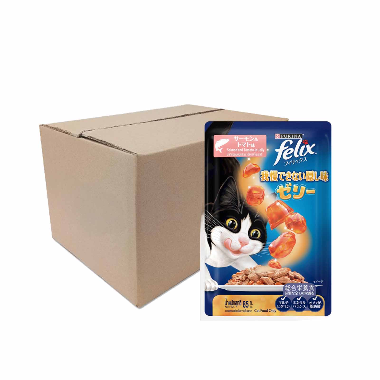 Felix Sensation Salmon And Tomato Cat Food Pouch 70g - Image 3