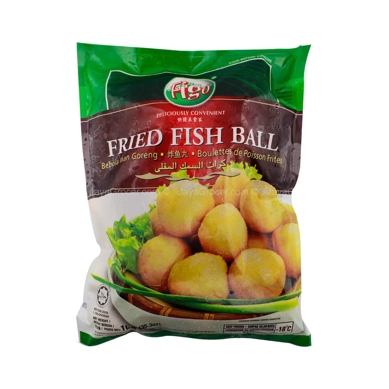 Figo Frozen Fried Fish Ball 1kg - Image 2