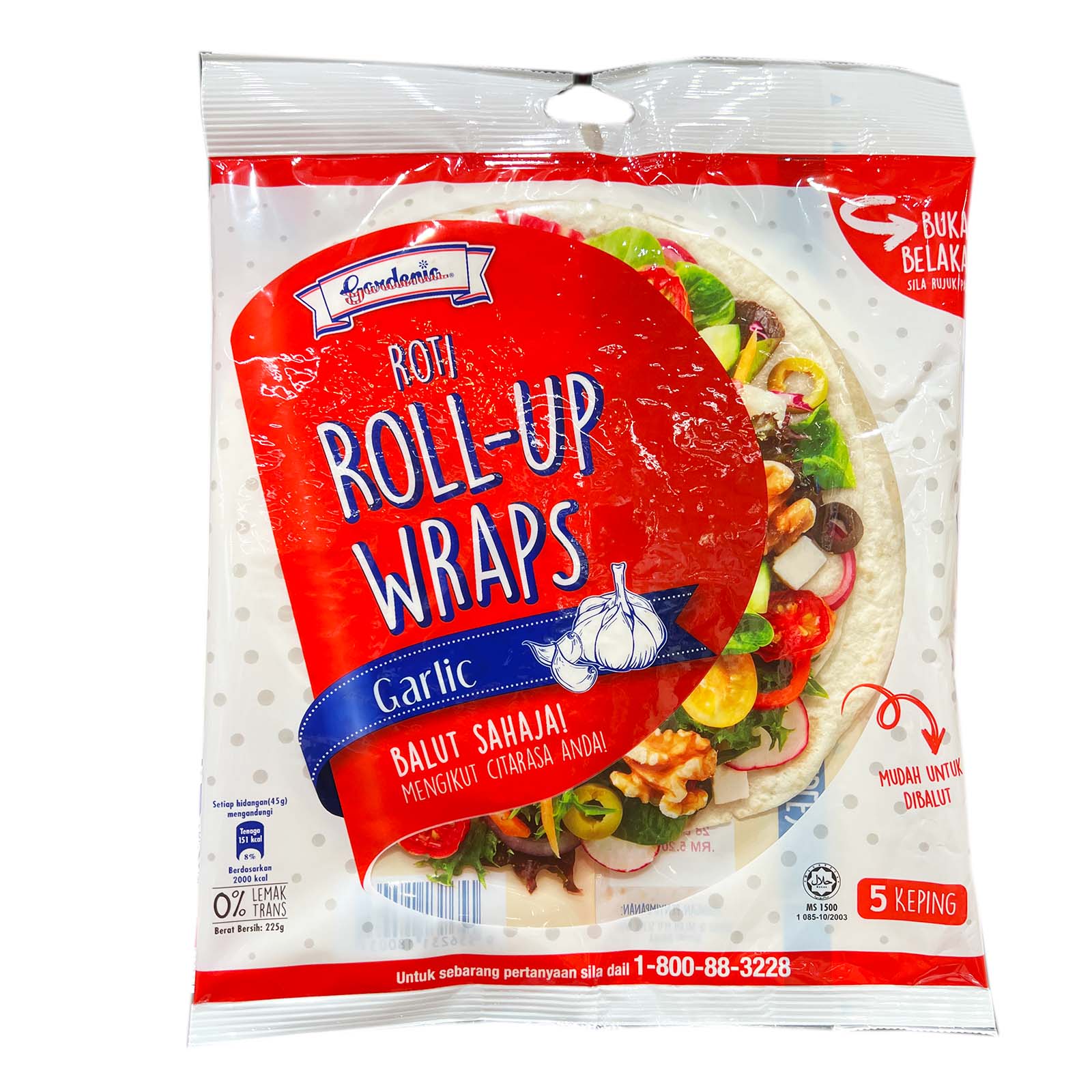 Gardenia Roll-Up Garlic Wraps 1pack - Image 2