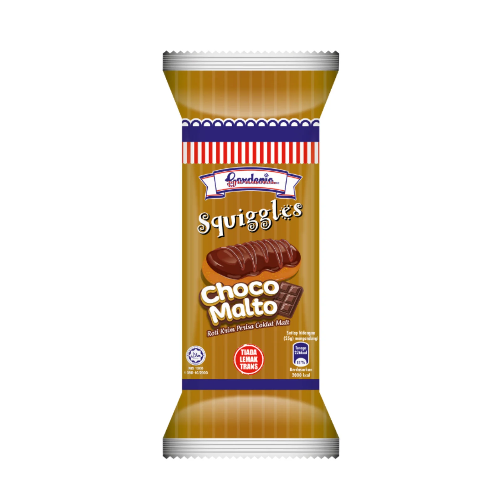 Gardenia Squiggles Choco Malto 50g