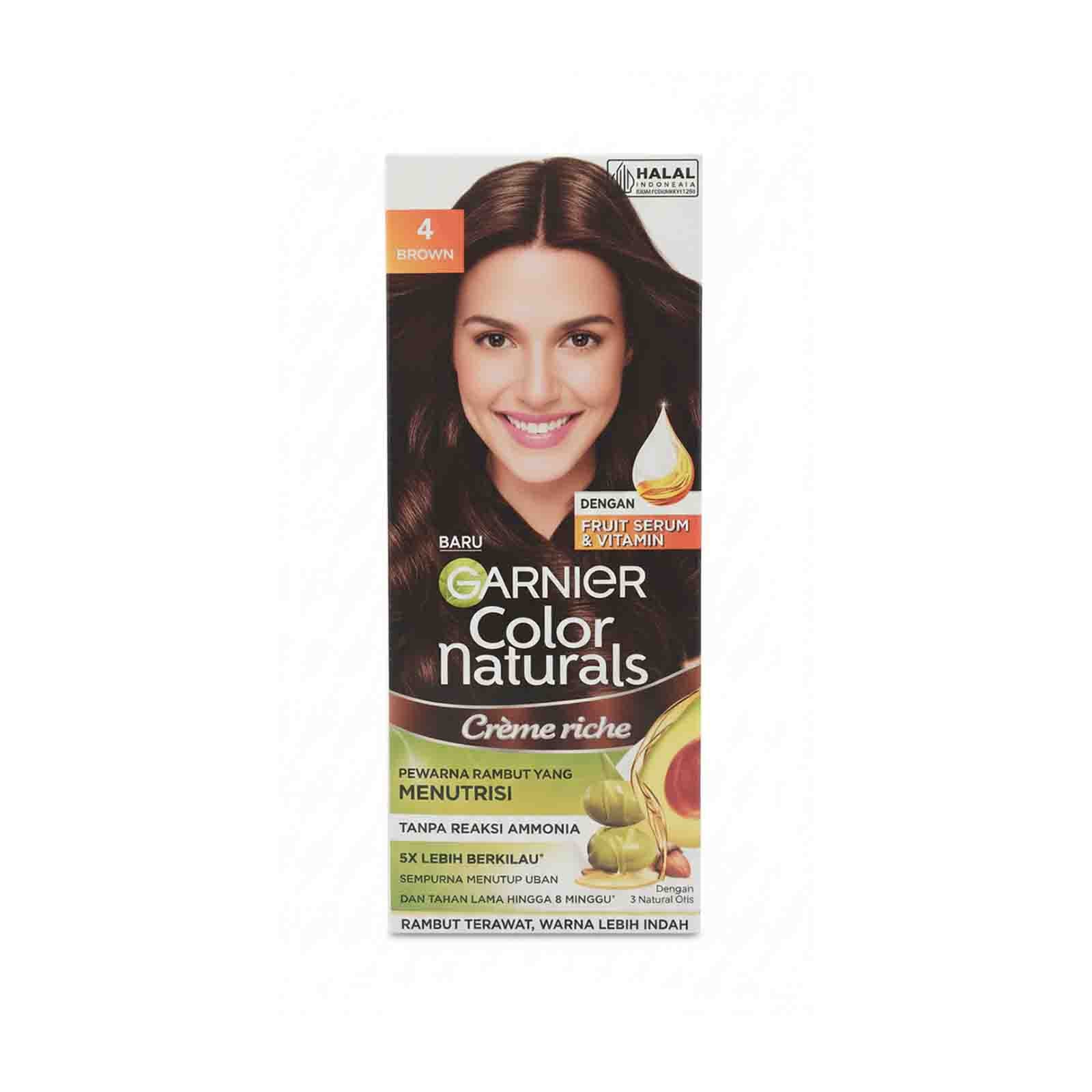 Garnier Colour Natural #4 Brown Hair Color 1pack - Image 2