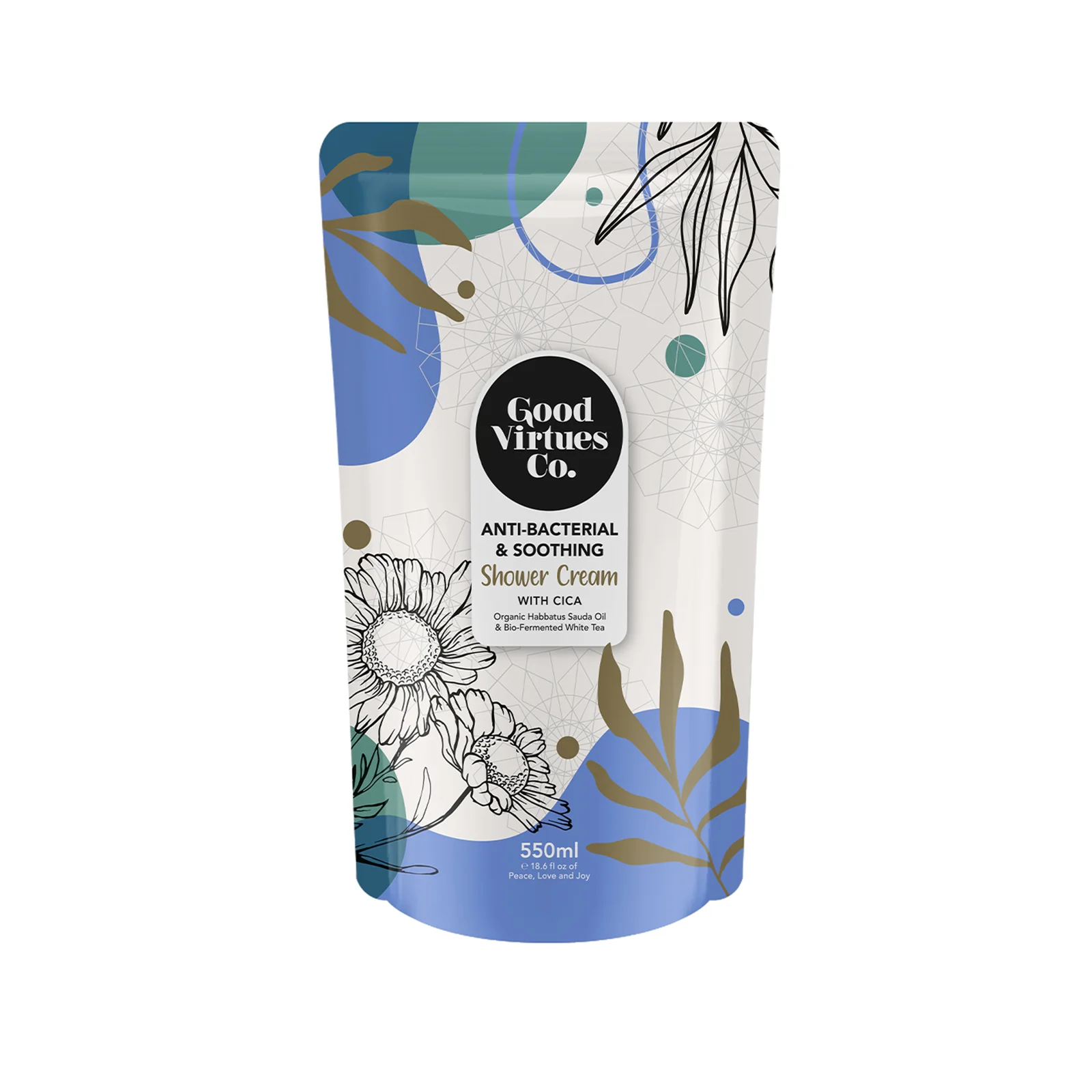 Good Virtues Co Anti Bacterial and Soothing Shower Refill 550g - Image 2
