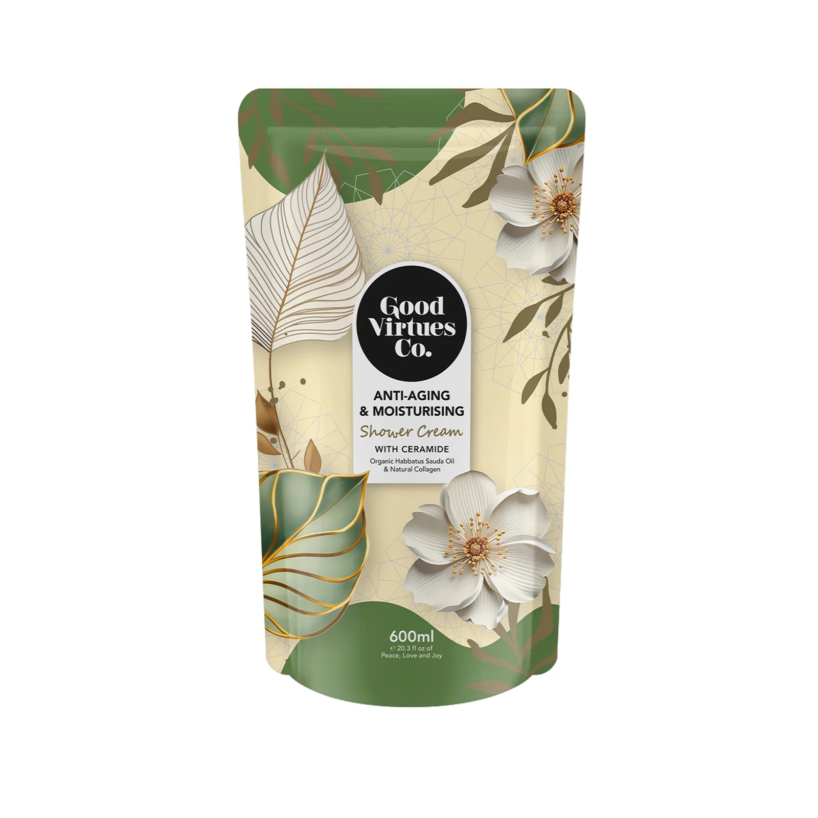 Good Virtues Co Nourishing and Hydrating Shower Cream Refill 600g - Image 2