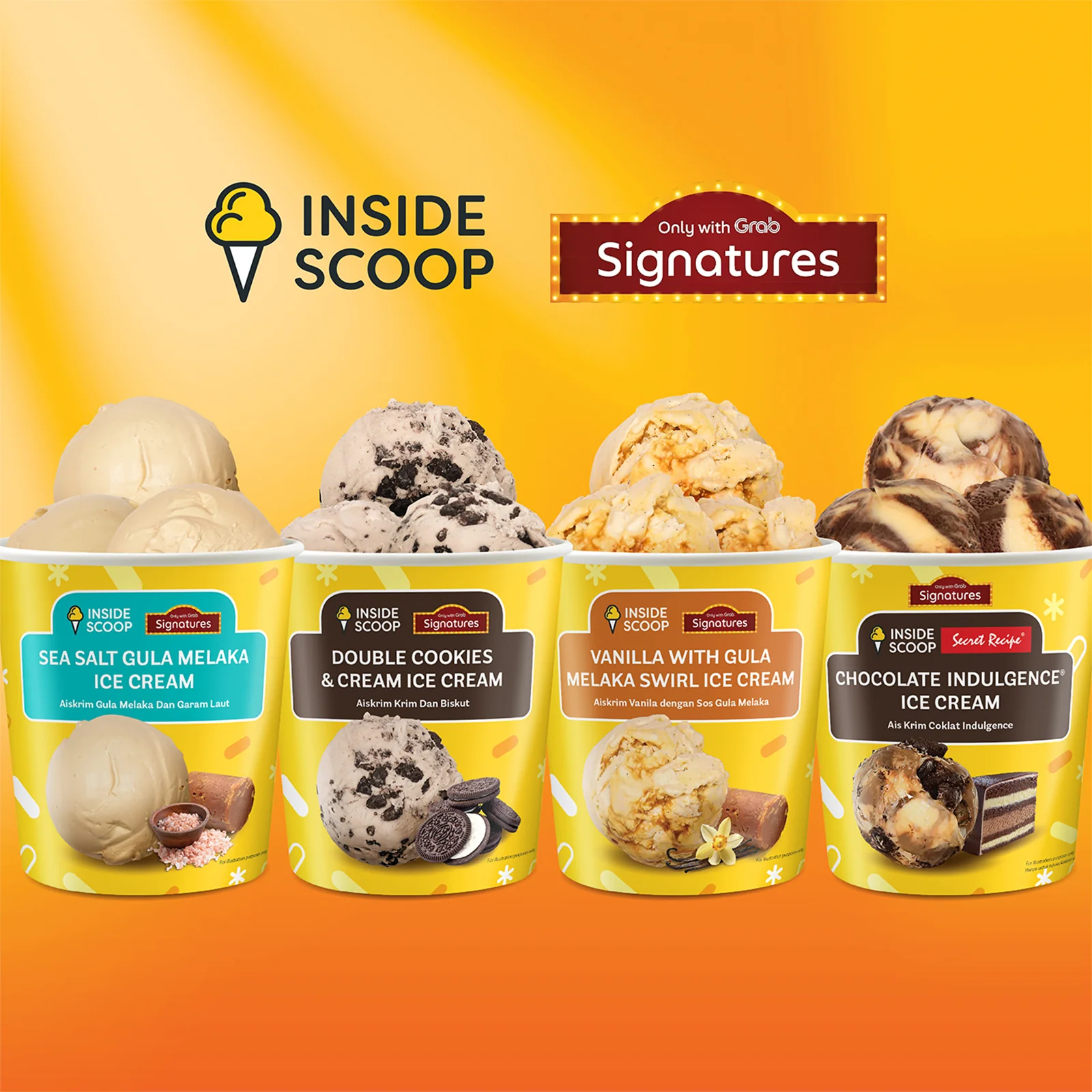 Grab Signatures Inside Scoop Chocolate Indulgence Ice Cream 473ml - Image 2