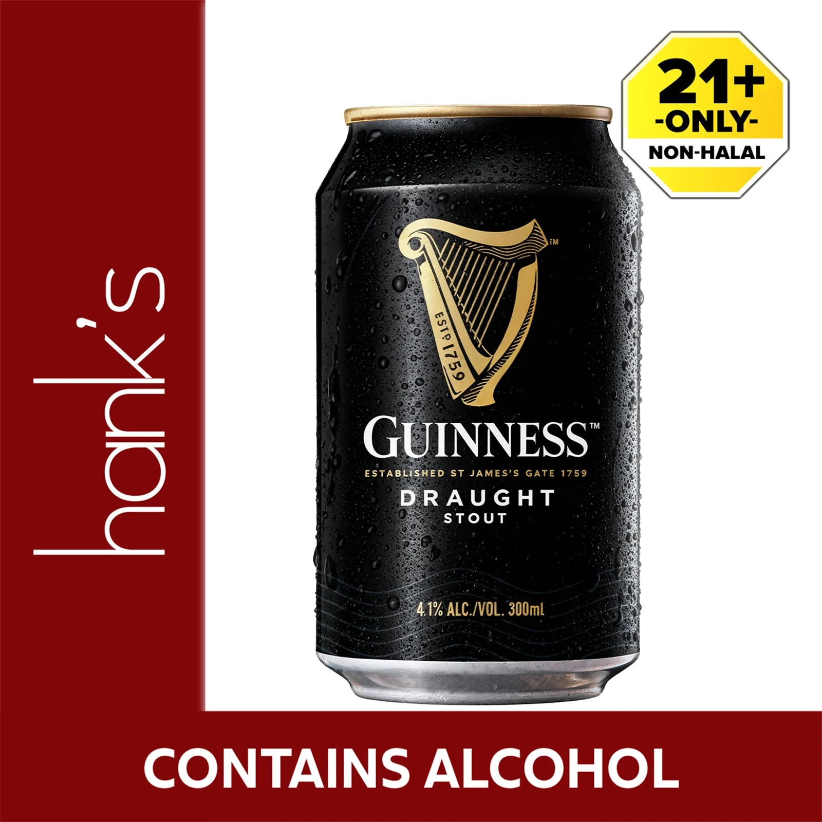 Guinness Draught (Can) 300ml - Image 2