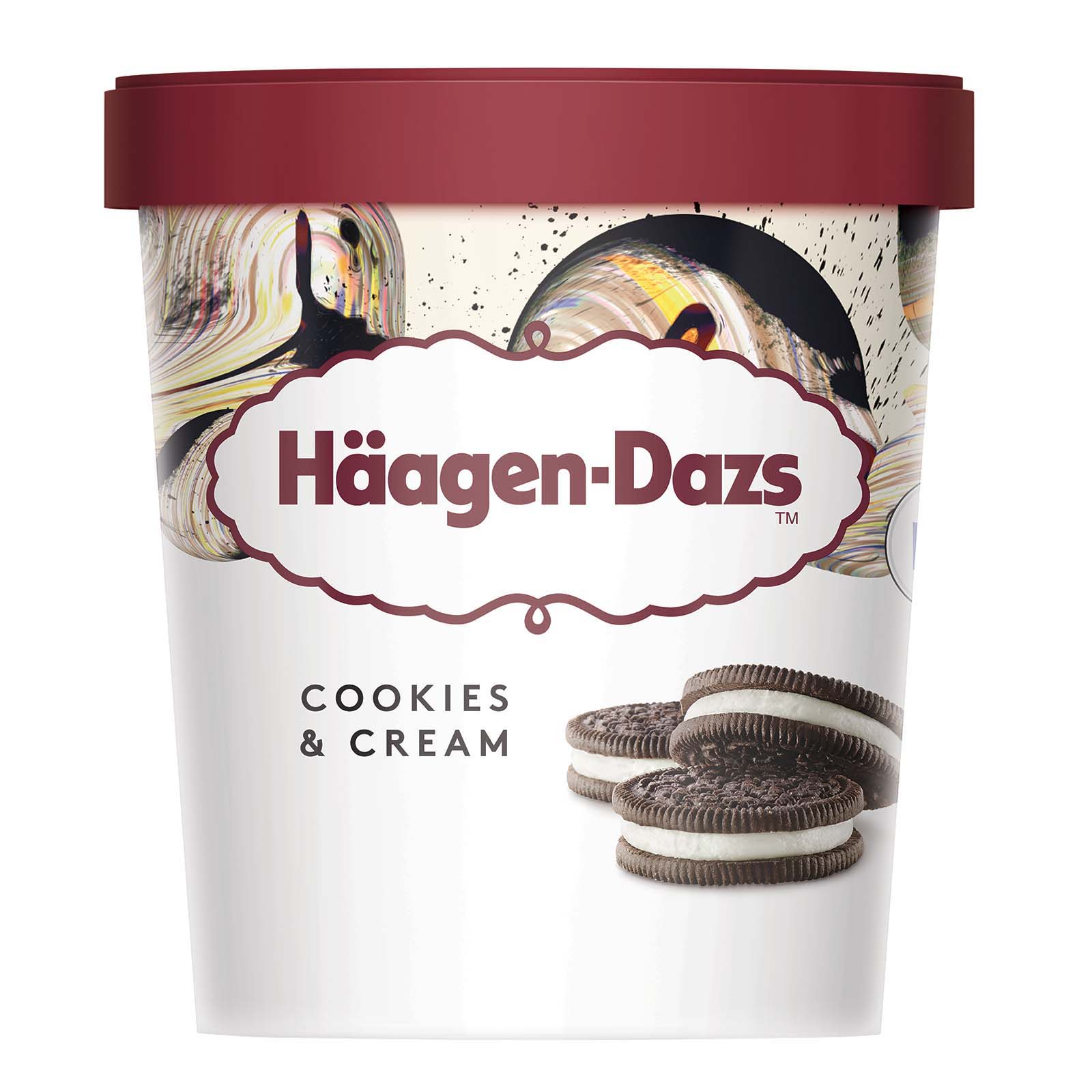 Haagen-Dazs Cookies and Cream Ice Cream 473ml - Image 2