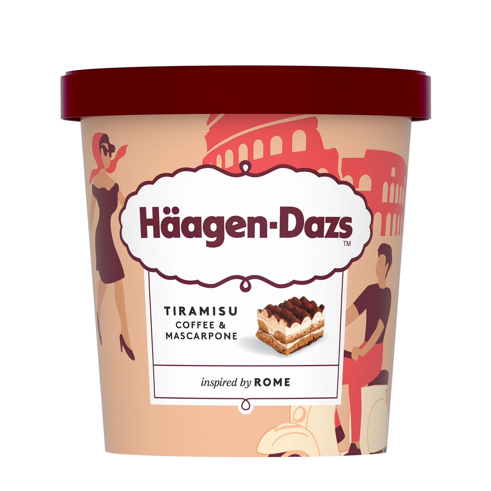 Haagen Dazs Tiramisu (Rome) Ice Cream Pints 420ml - Image 2