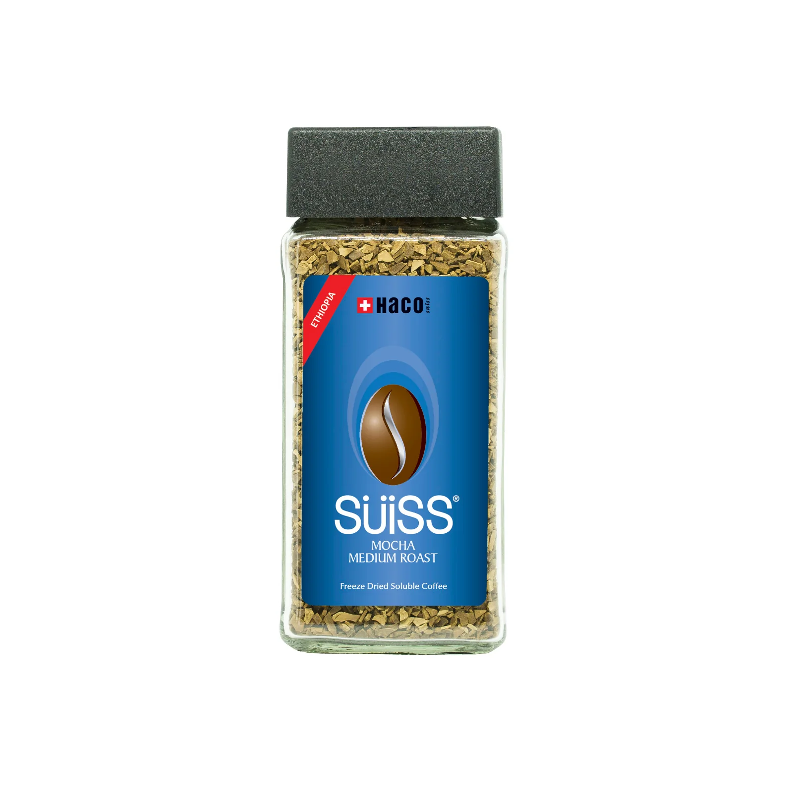 Haco Suiss Mocha Medium Roast Freeze Dried Coffee 100g