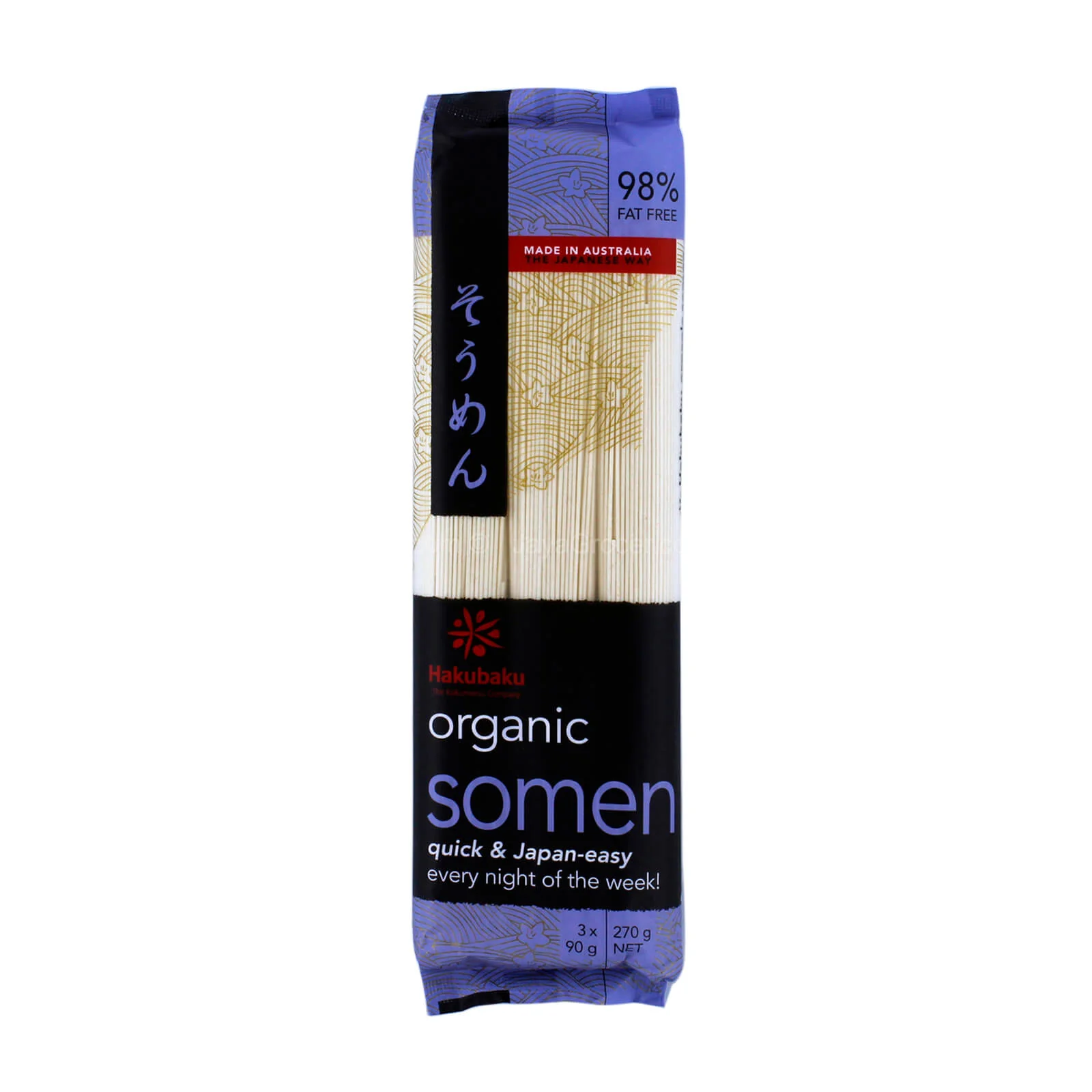Hakubaku Organic Somen Noodle 270g - Image 2