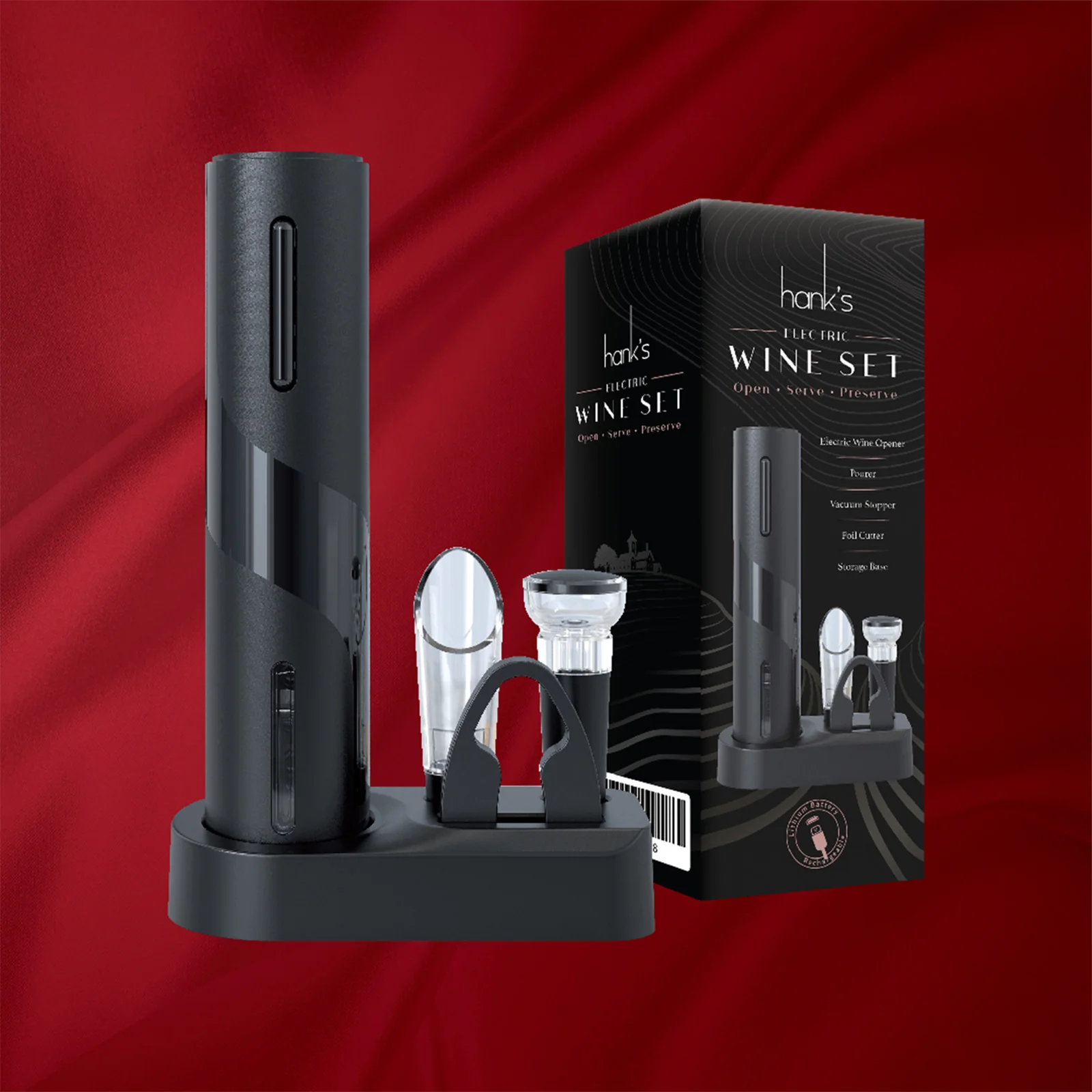 Hank's Electric Wine Set
