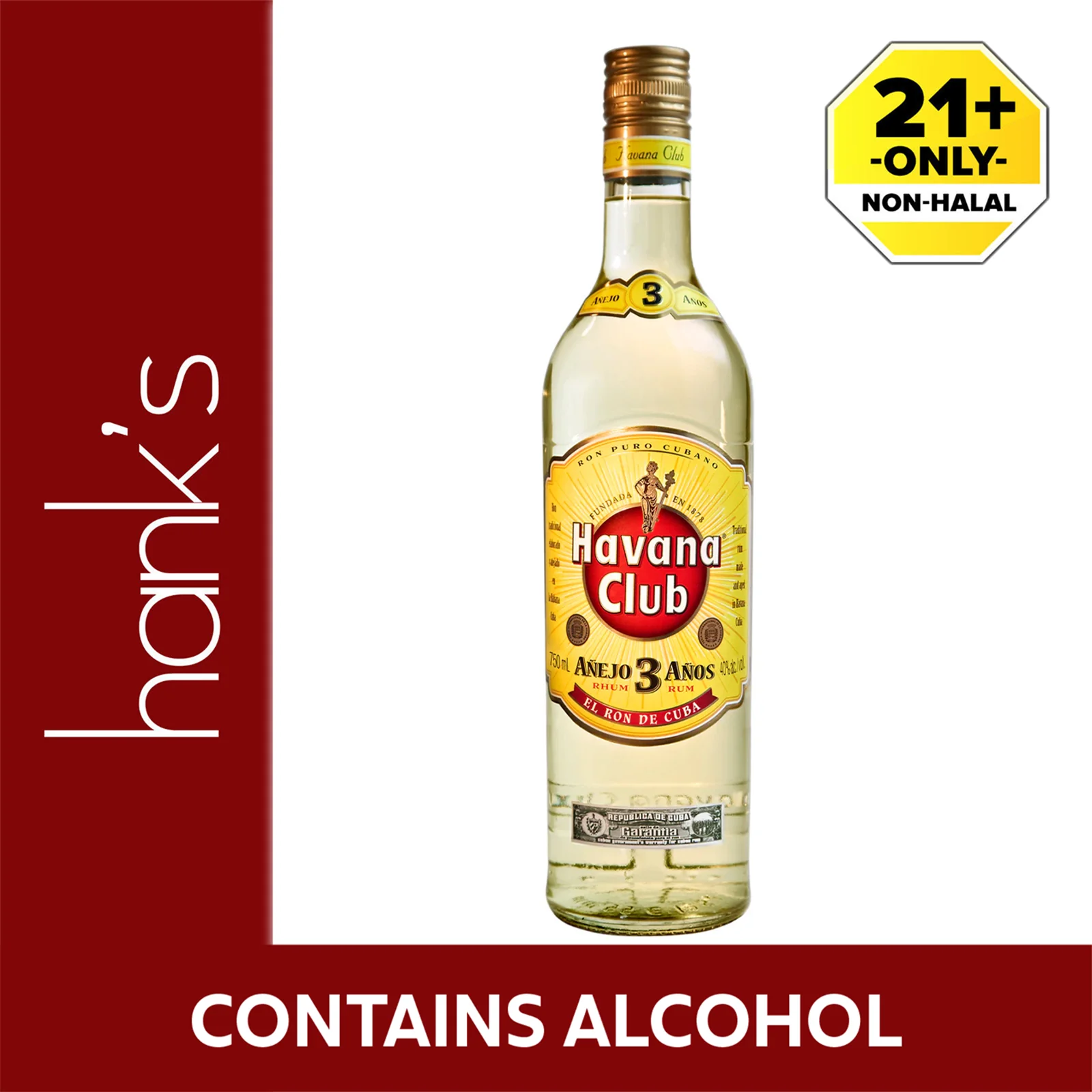 Havana club 3 years 750ml - Image 2