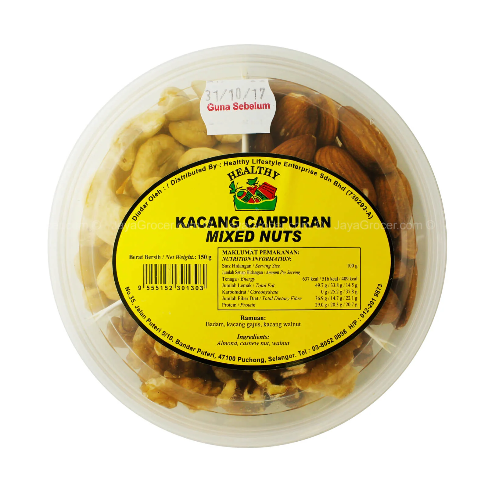 Healthy Mixed Nuts (Kacang Campuran) 150g - Image 2