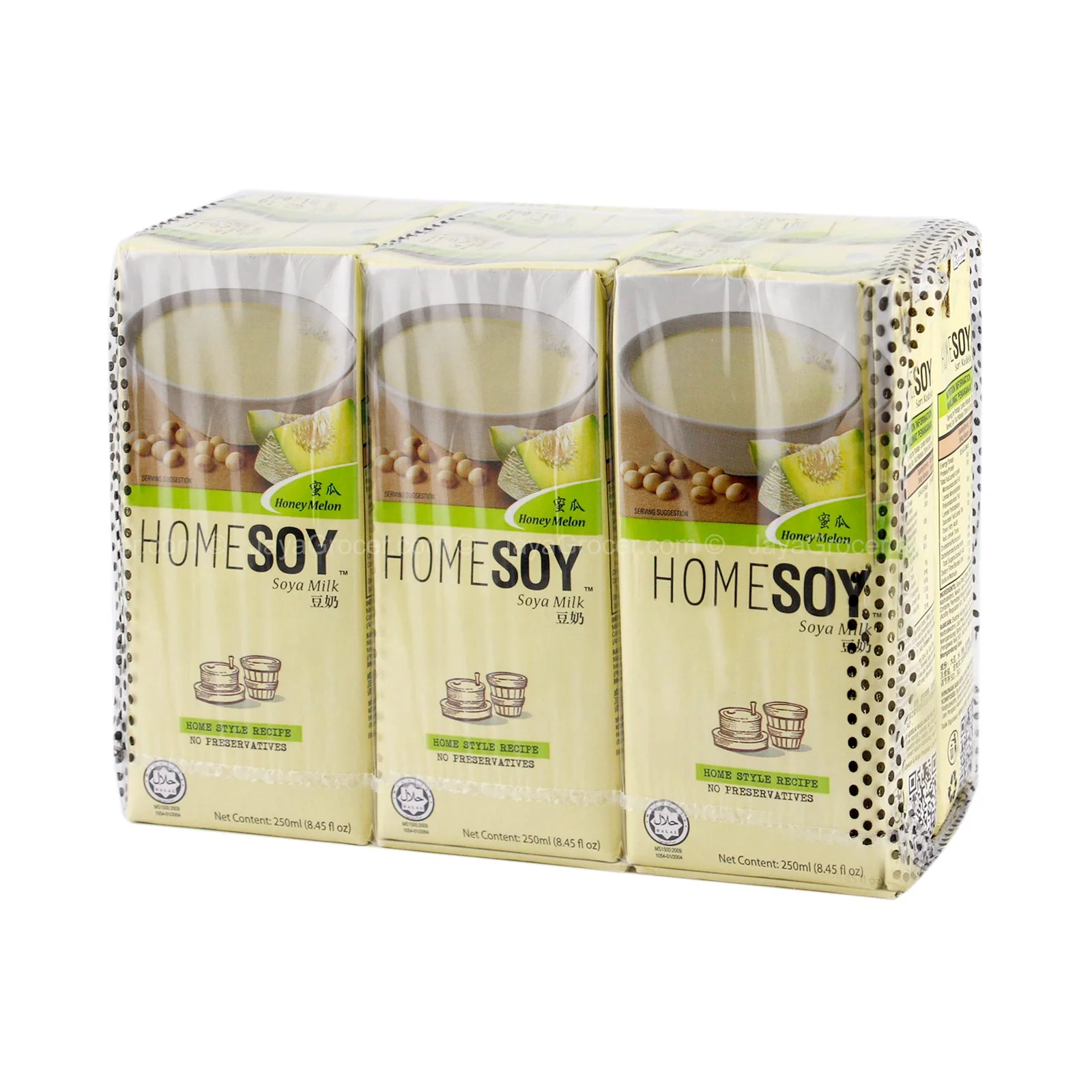 Homesoy Honey Melon Soya Milk 250ml x 6 - Image 2