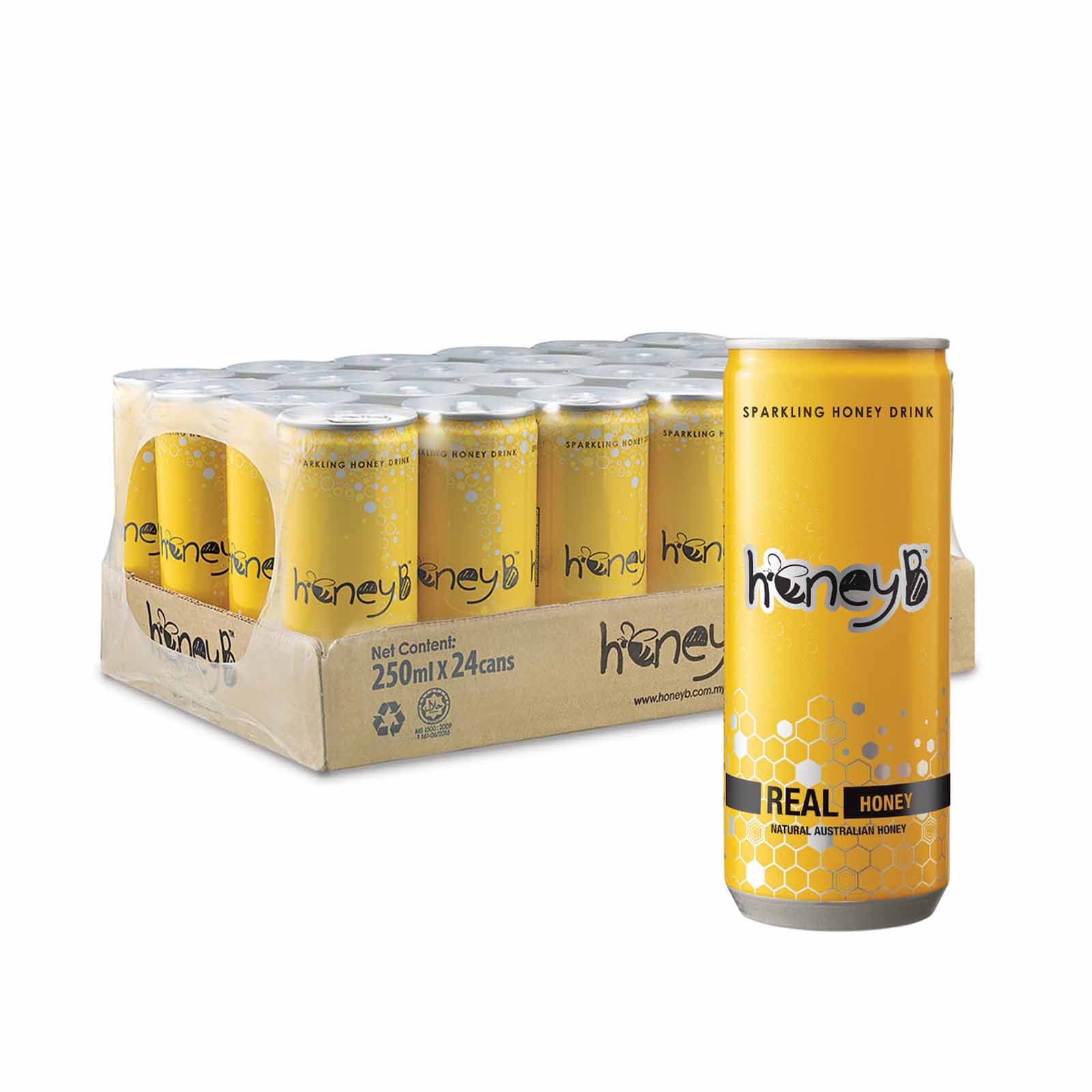Honey B sparkling Drink 250ml - Image 2