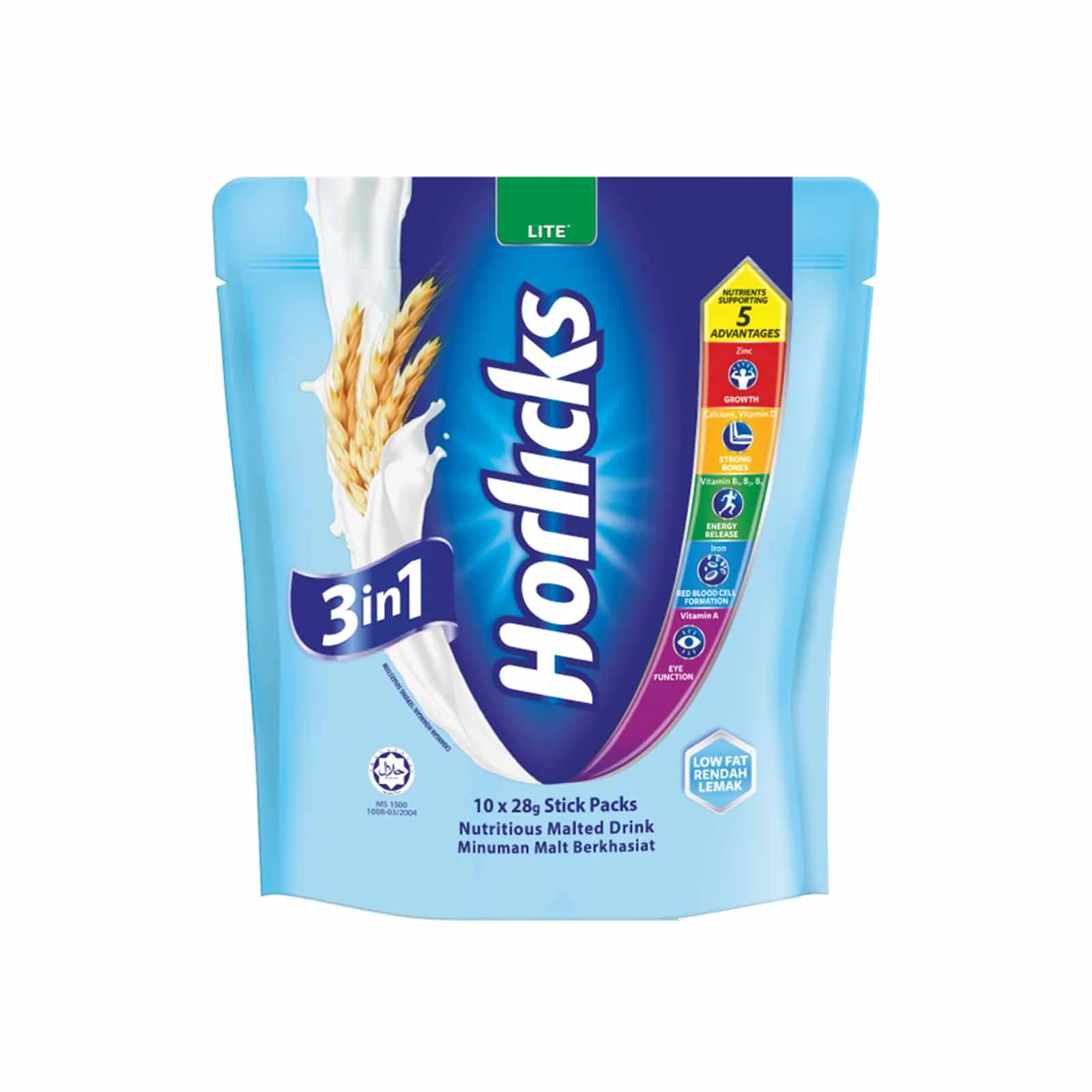 Horlicks 3 In 1 Instant Lite 28g x 10 - Image 2