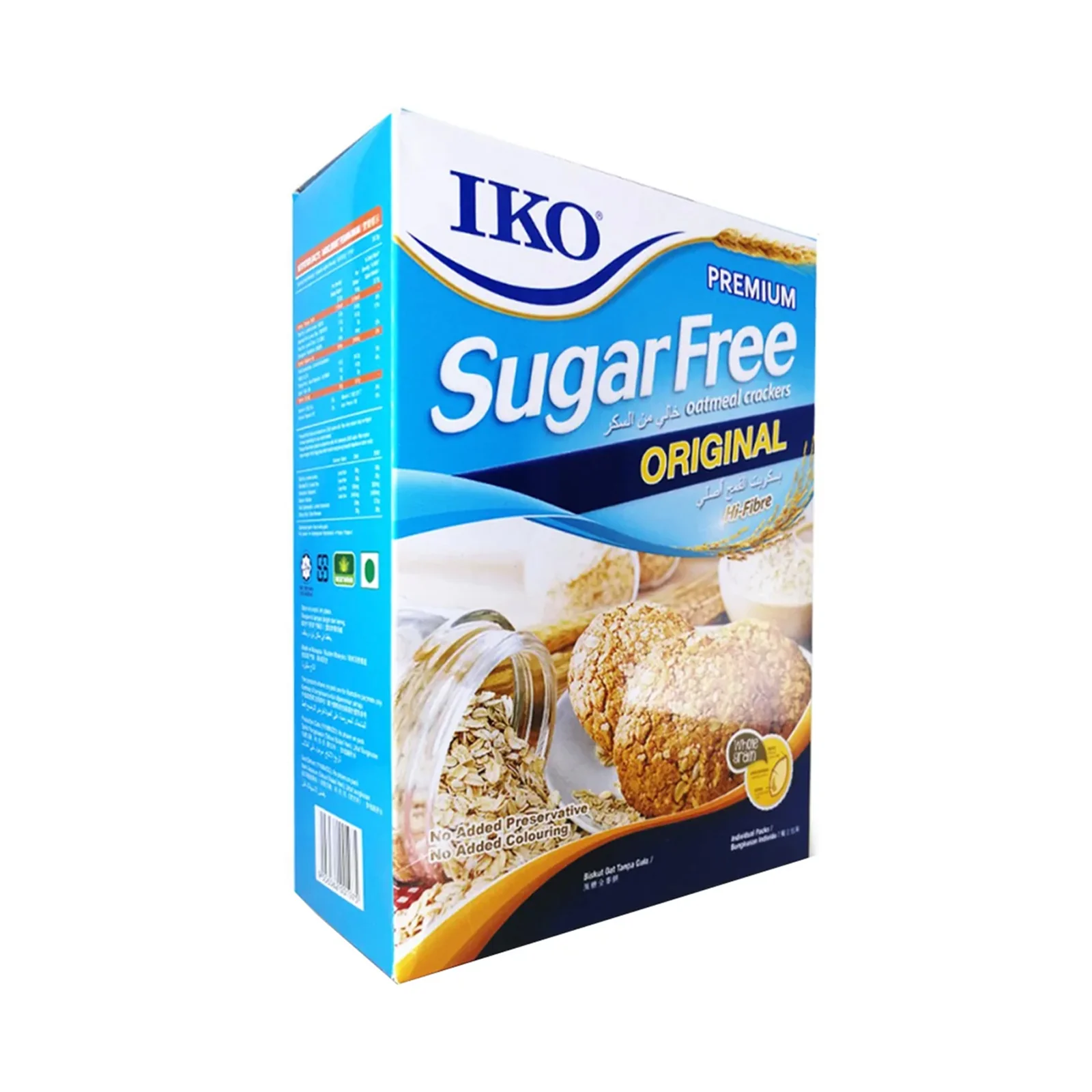 Iko Sugar Free Original Oatmeal Cracker 178g - Image 2