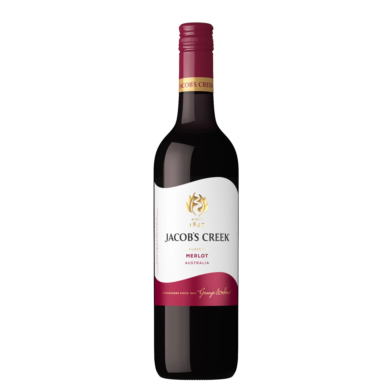 Jacob's Creek Classic Merlot Wine 750ml - Image 2