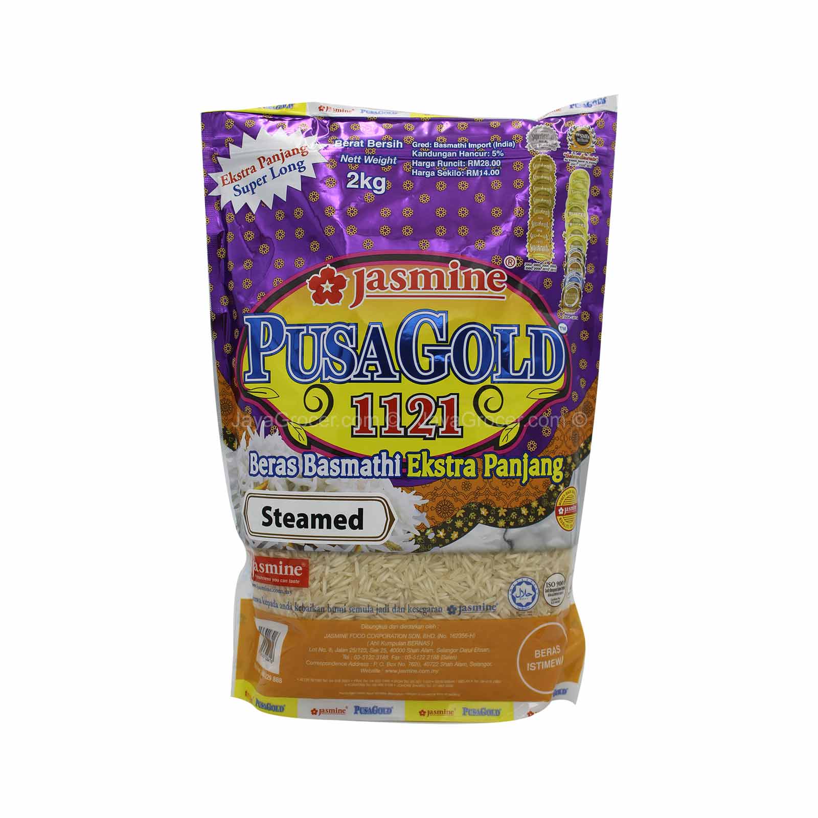 Jasmine Pusa Gold 1121 Extra Long Basmathi Rice 2kg - Image 2