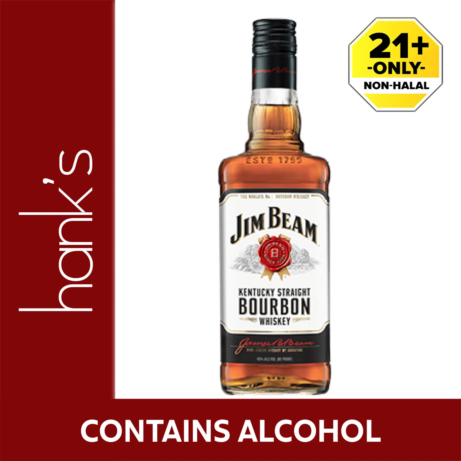Jim Beam Kentucky Bourbon Whiskey 750ml - Image 2