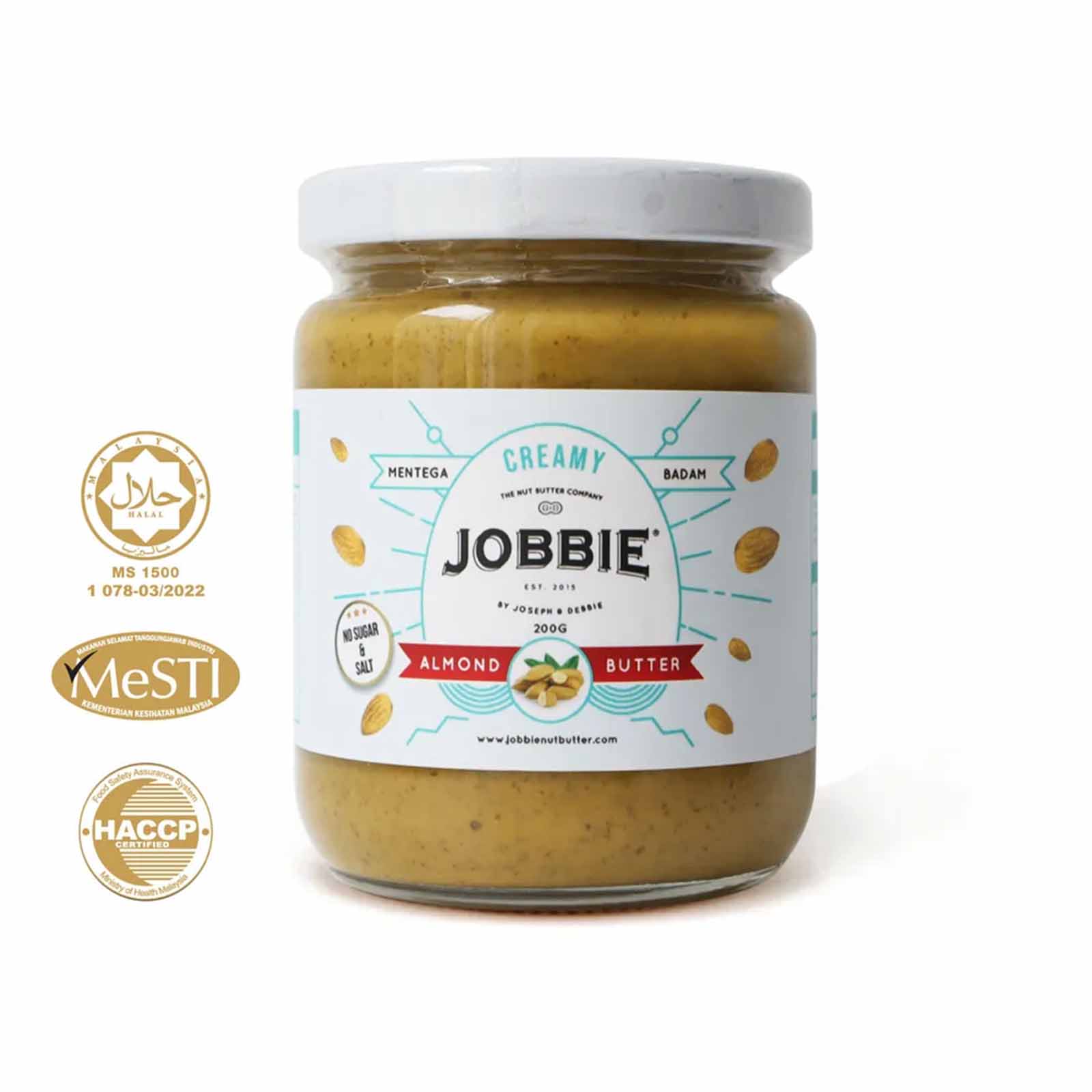 Jobbie Almond Creamy Butter Spreads 200g - Image 2