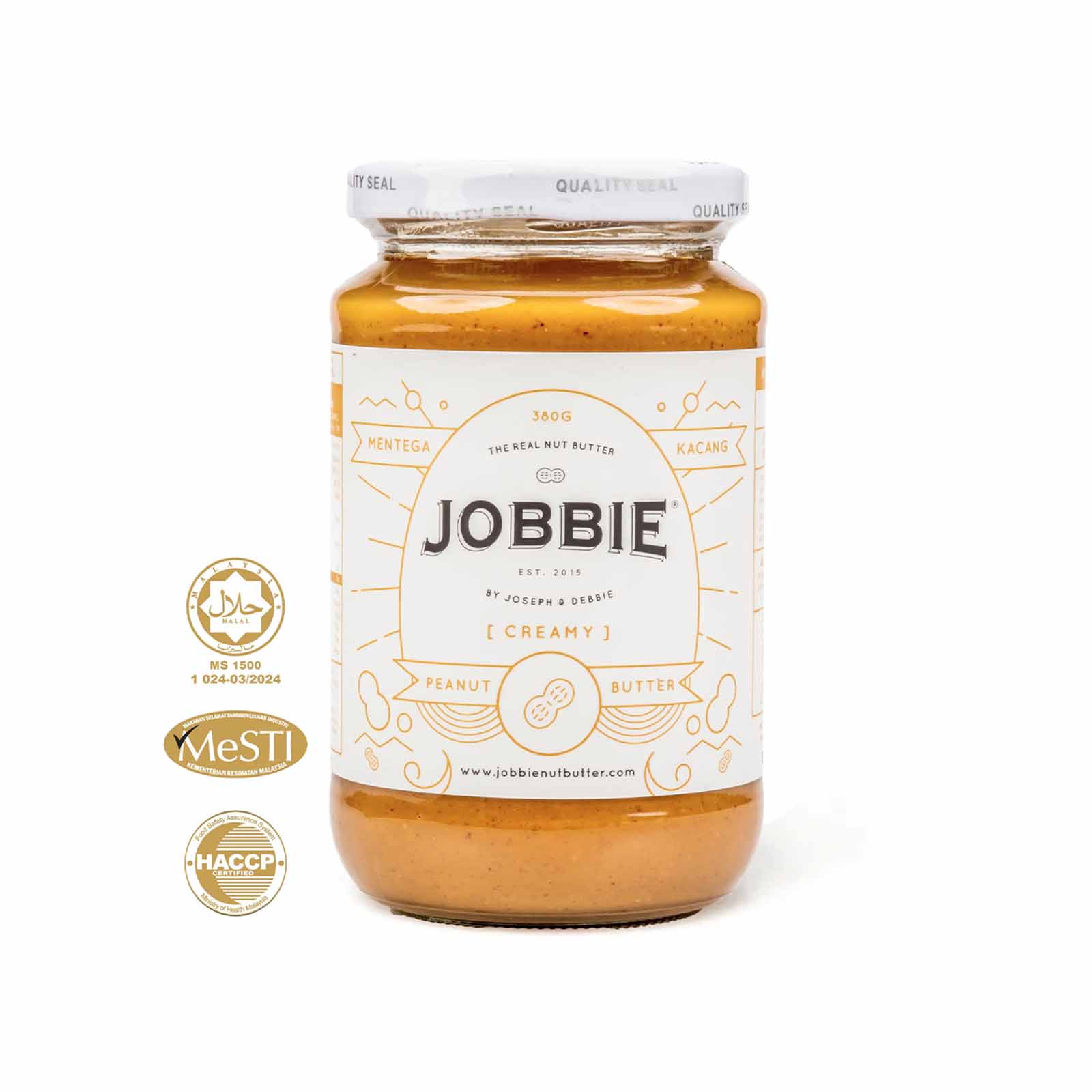 Jobbie Creamy Pure Peanut Butter 380g - Image 2
