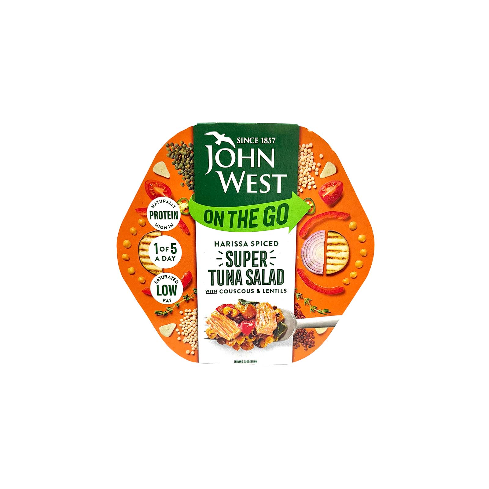 John West On The Go Harissa Spiced Super Tuna Salad 220g - Image 2