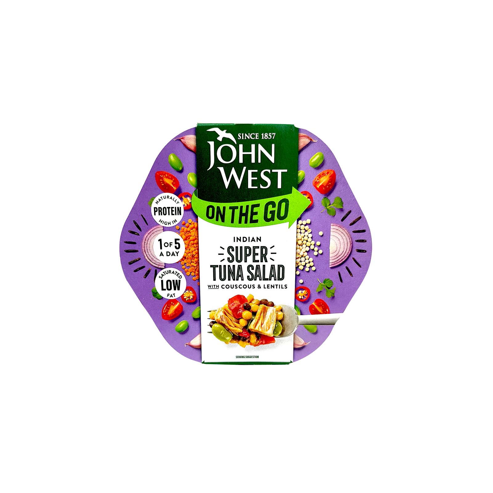 John West On The Go Indian Spiced Infused Tuna Salad 220g - Image 2