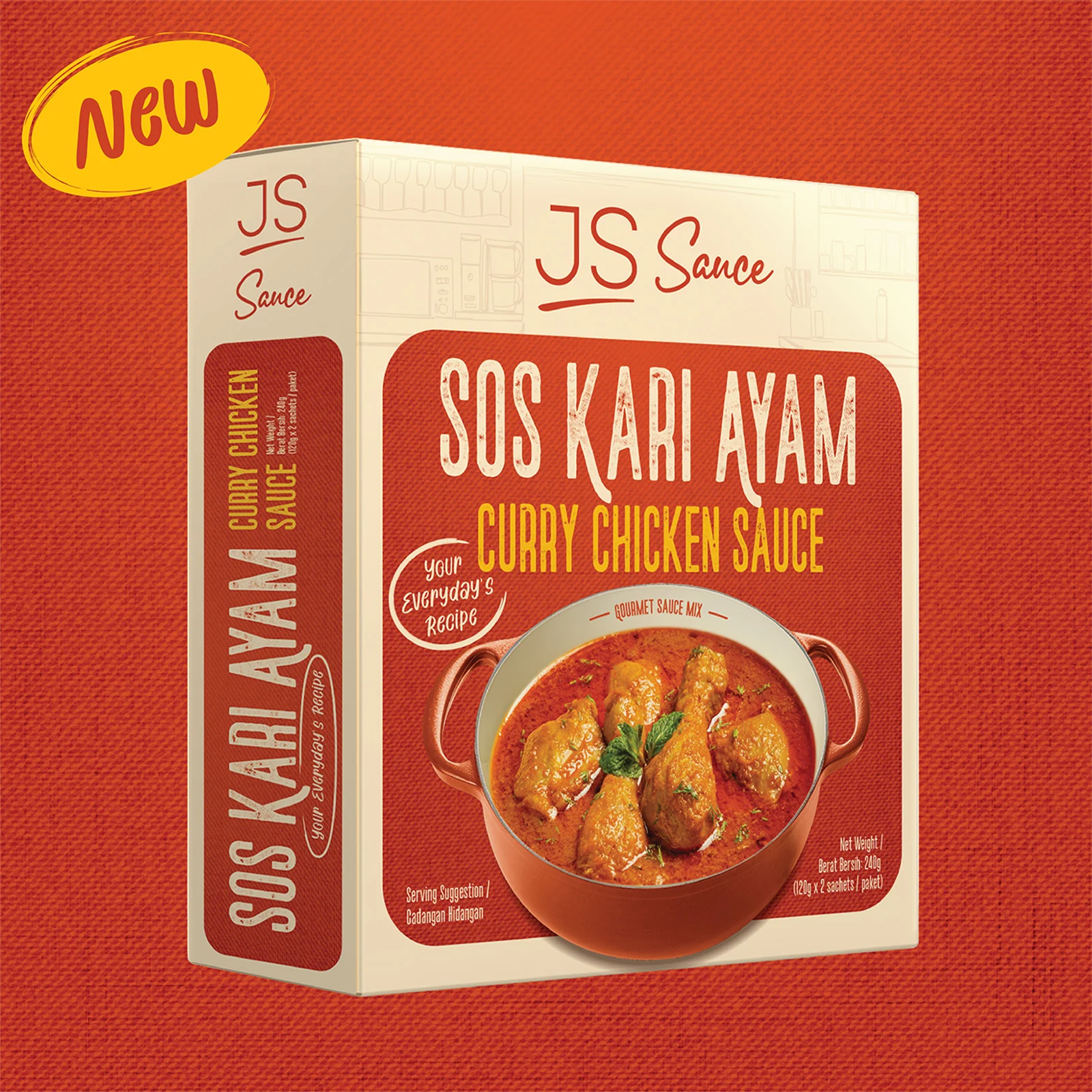 JS Sauce Curry Chicken 120g x 2 - Image 2
