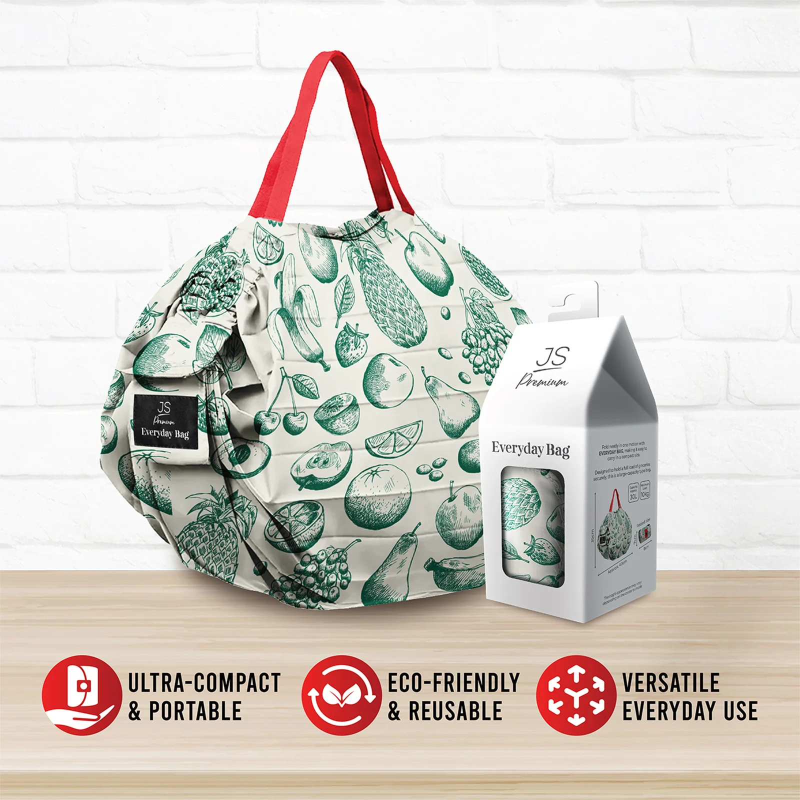 JS Premium Everyday Bag Emerald Green - Image 2