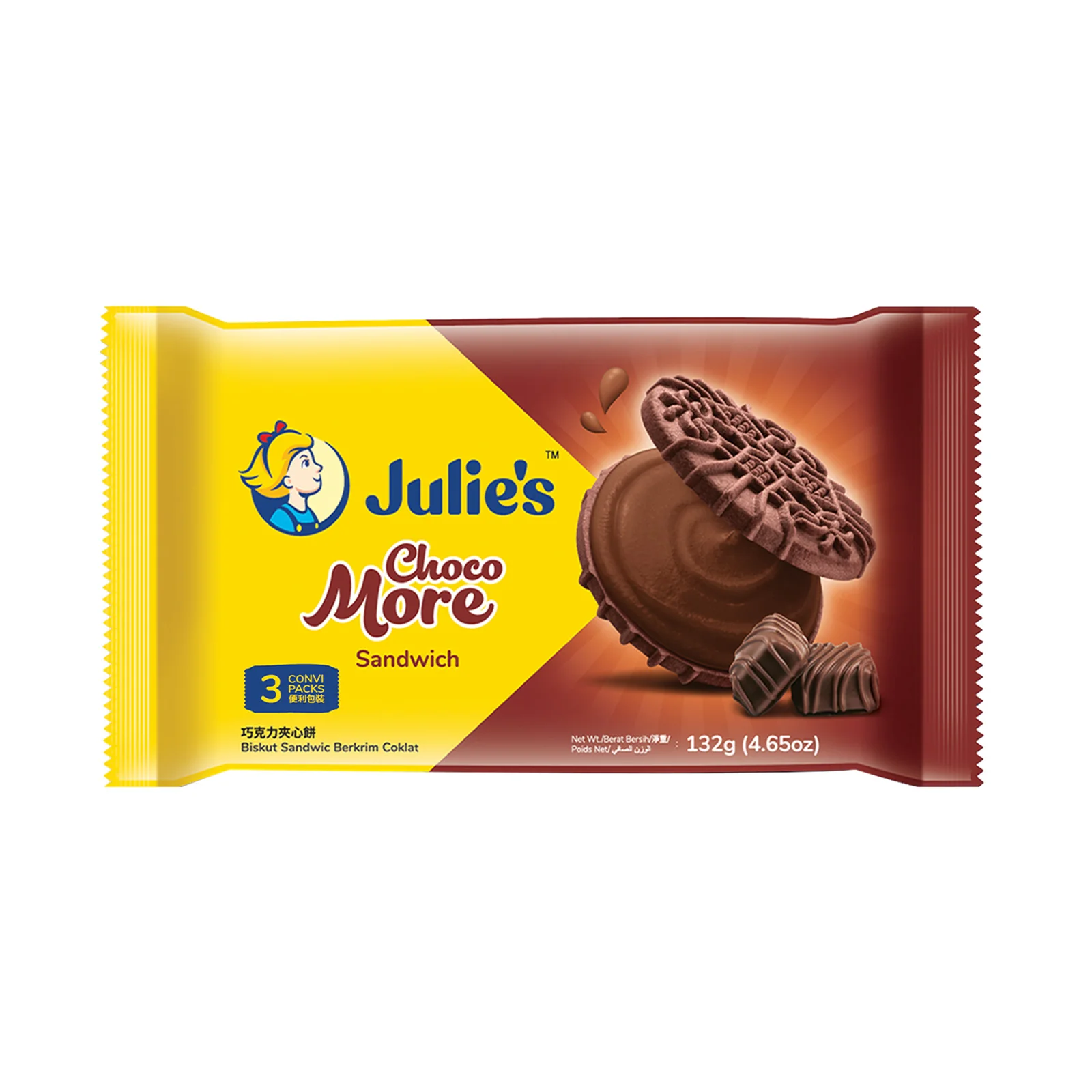 Julies Choco More Sandwich Cookies 132g - Image 2