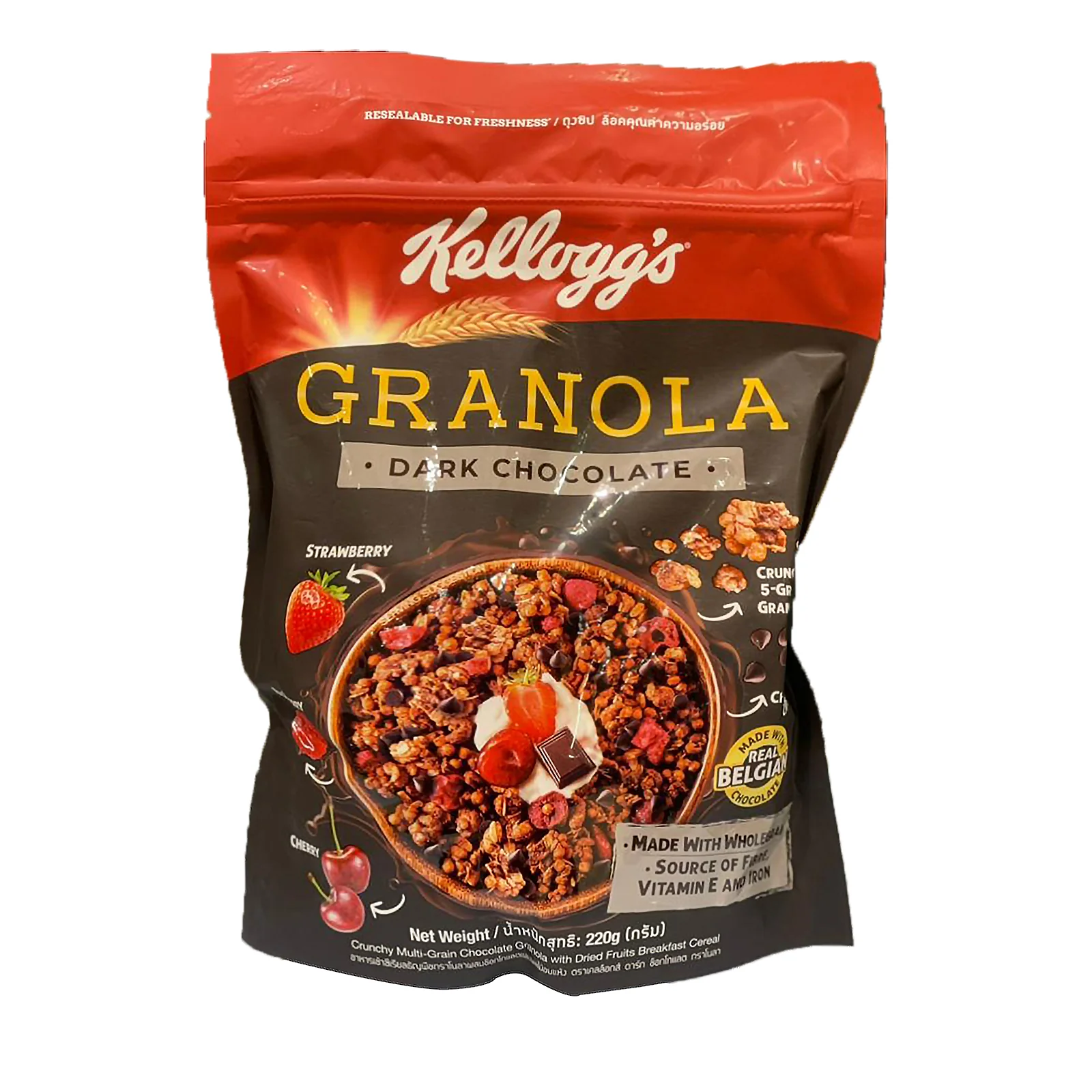 Kelloggs Dark Chocolate Granola 220g - Image 2
