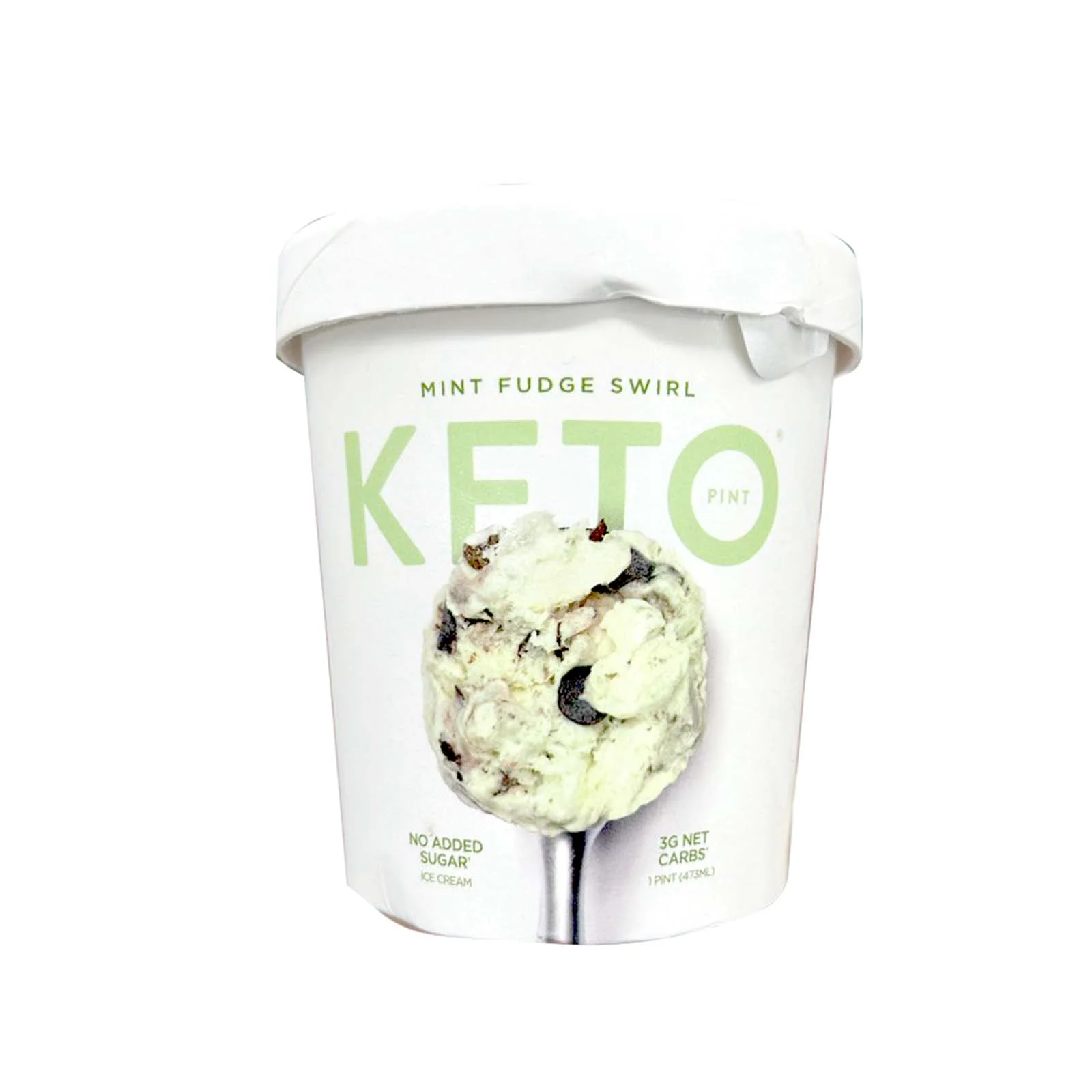 Keto Mint Fudge Swirl Ice Cream 473ml