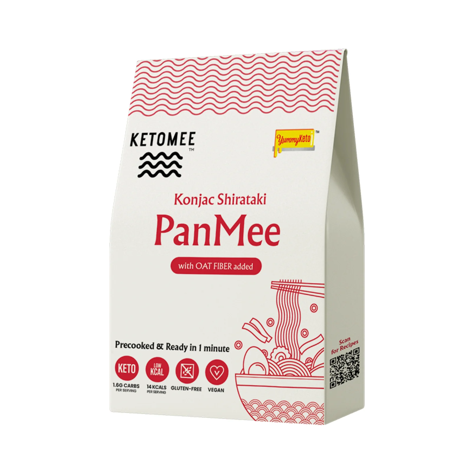 Ketomee Konjac Oat Fiber Pan Mee 250g - Image 2