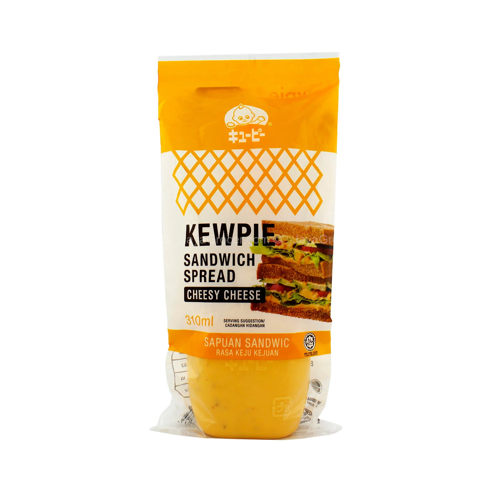 Kewpie Cheesy Cheese Sandwich Spread 310ml - Image 2
