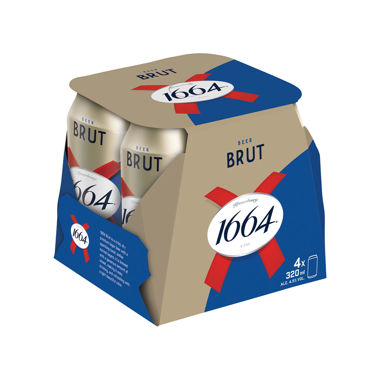 Kronebourg 1664 Brut Can 320ml - Image 2